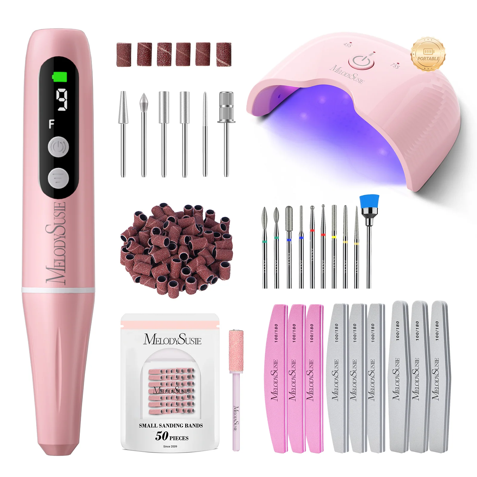 PC90G Student Training Kit with Nail Drill, Files and LED Lamp