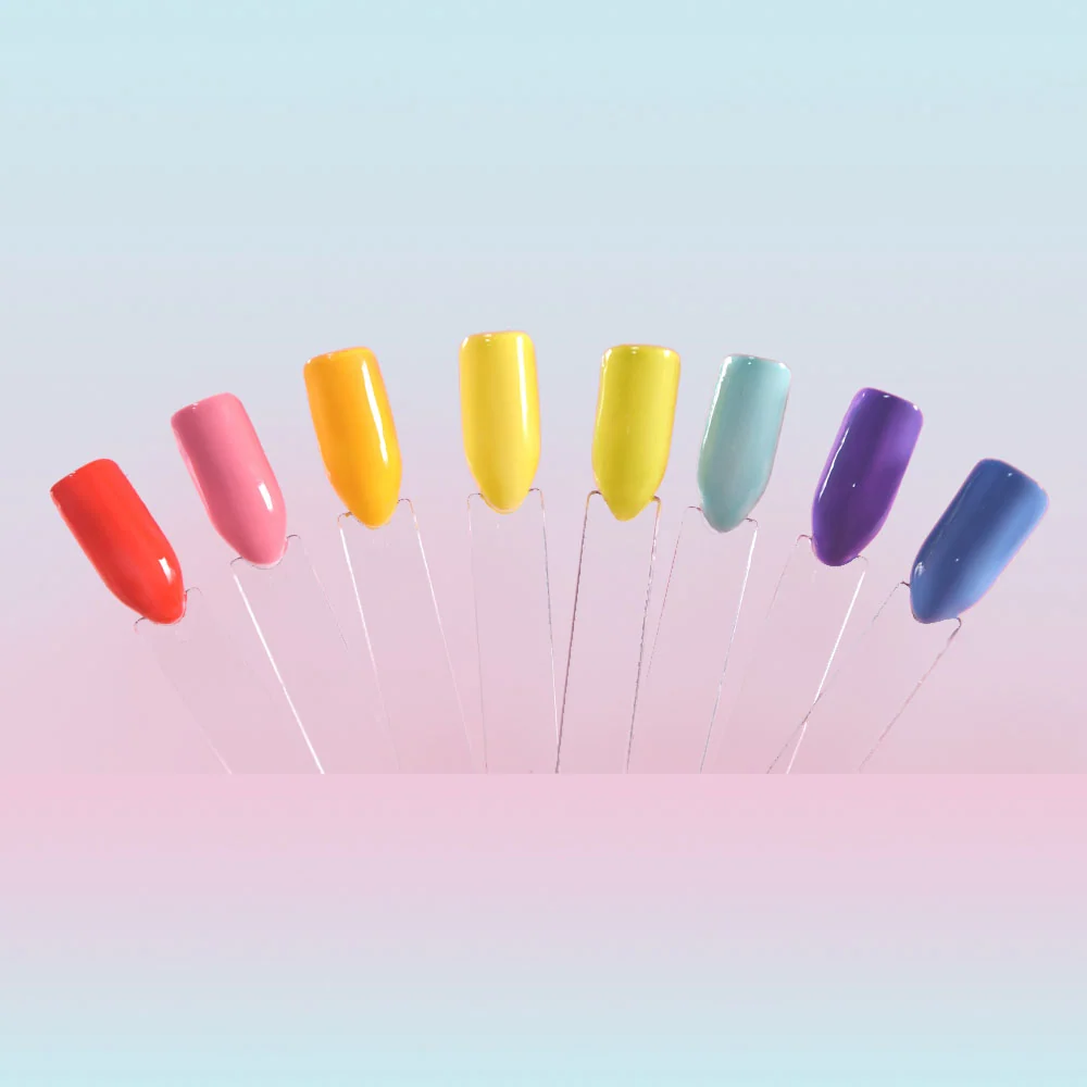 48 Pcs Transparent Acrylic Nail Display Sticks for Polish Swatches