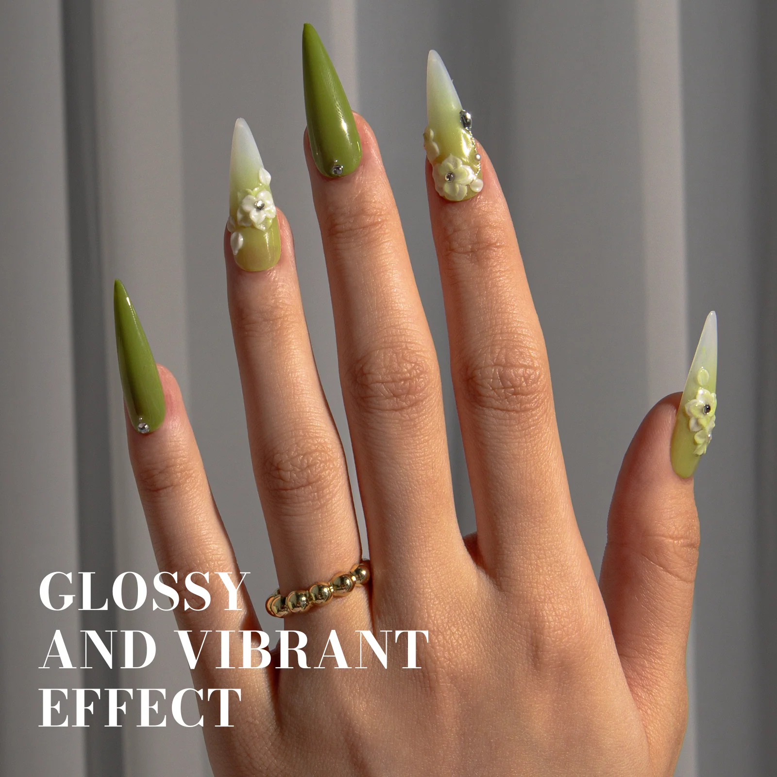 603 Olive Green - 无 TPO 快速 UV 固化甲油胶 0.5 fl oz/15ml