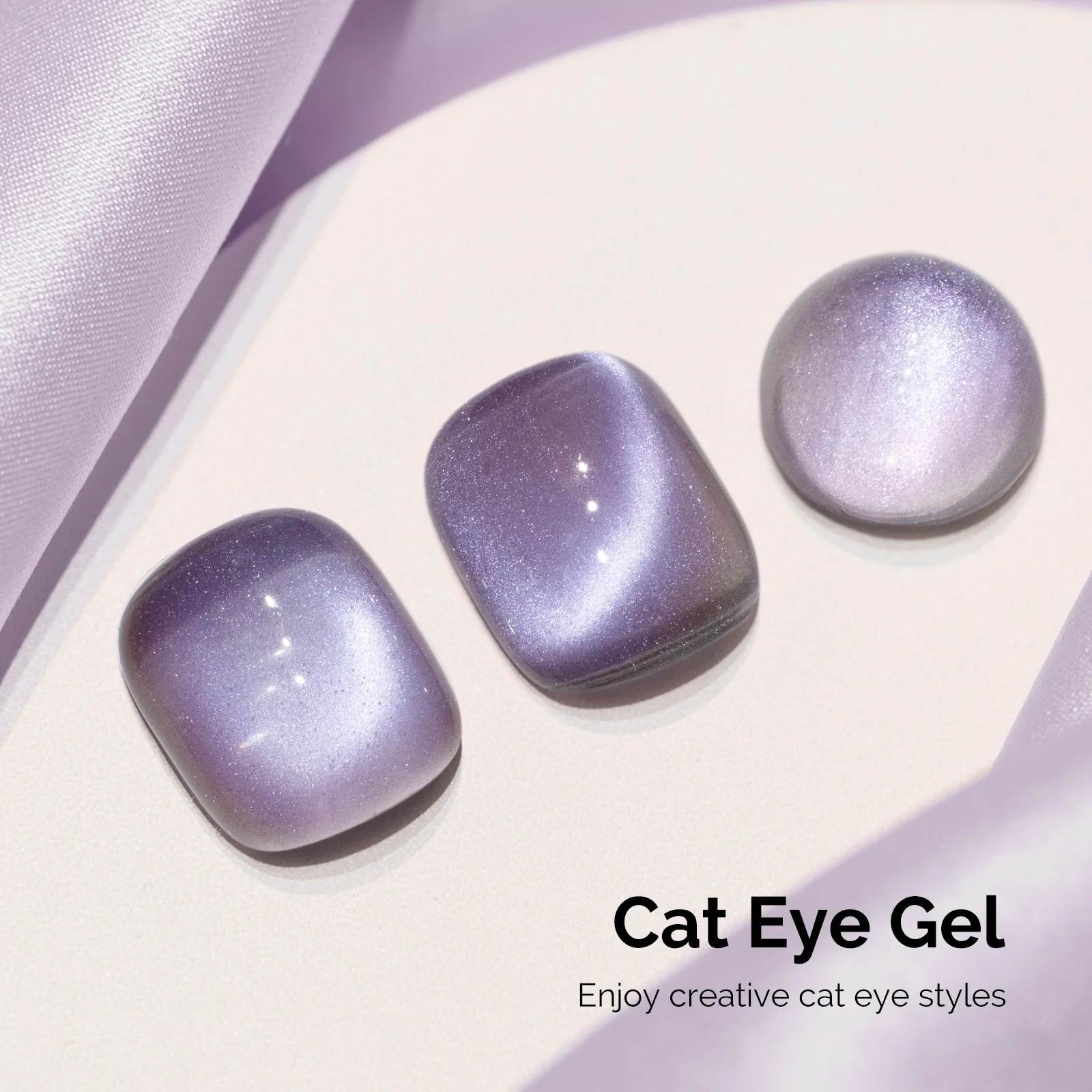 Jeweliver Cat Eye HEMA-Free & TPO-Free Gel Nail Polish 0.5 fl oz/15ml - Aurora Blue Purple 1701