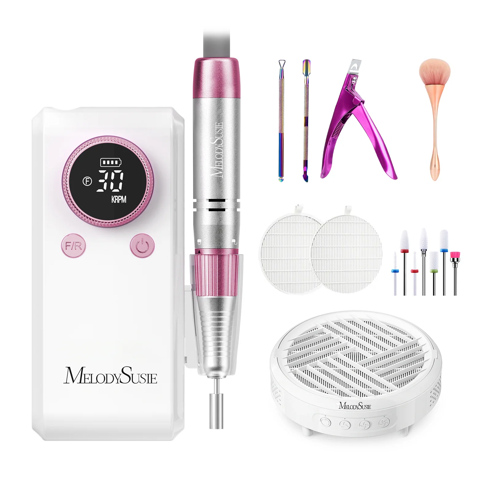 New Triplet Nail Drill Series with Stand Bundle for Manicures