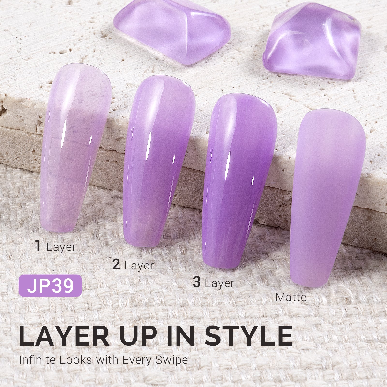 Jeweliver 果冻不含TPO甲油胶 15ml - 紫锂辉石 - JP39