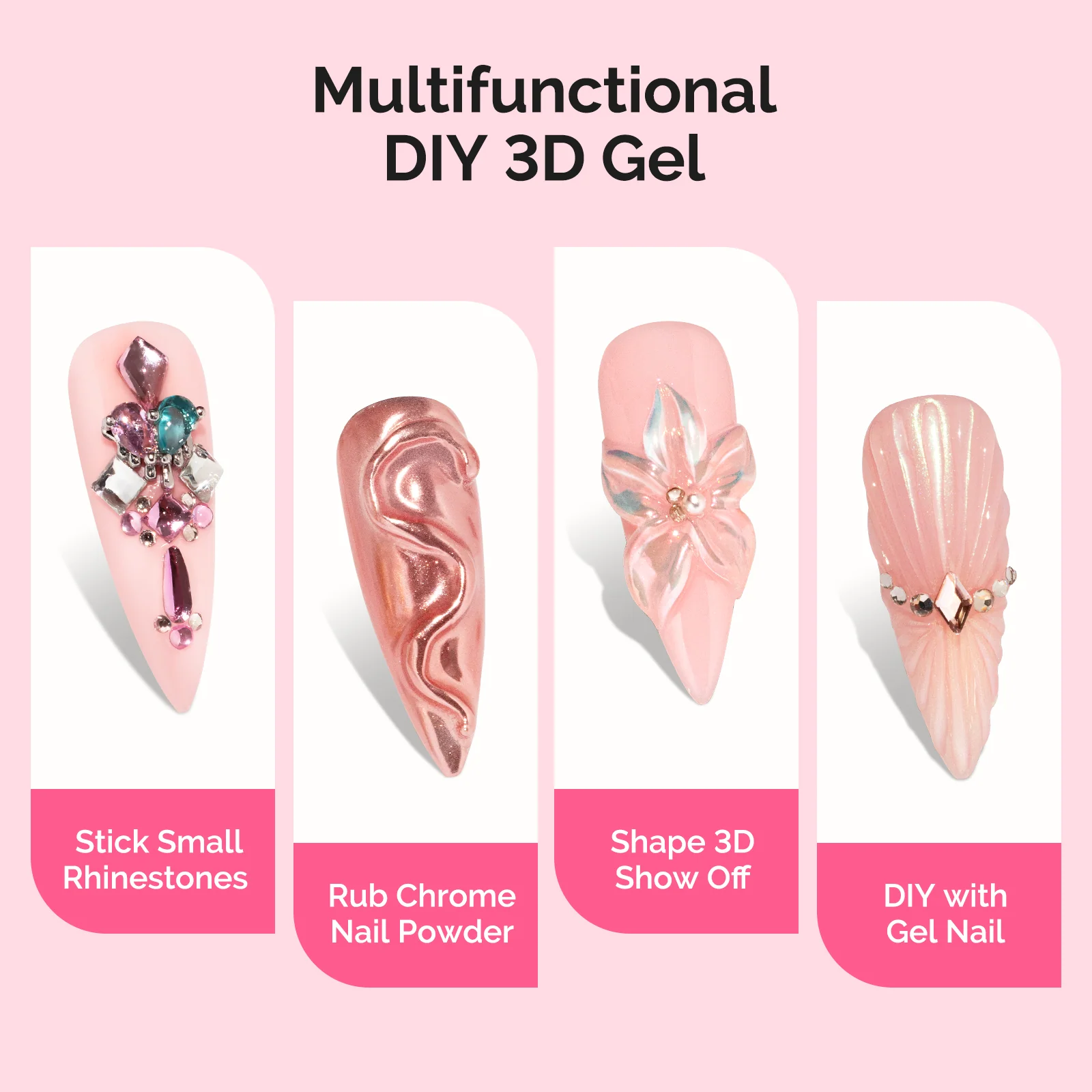 3D 塑形透明美甲凝胶胶水（软管装）