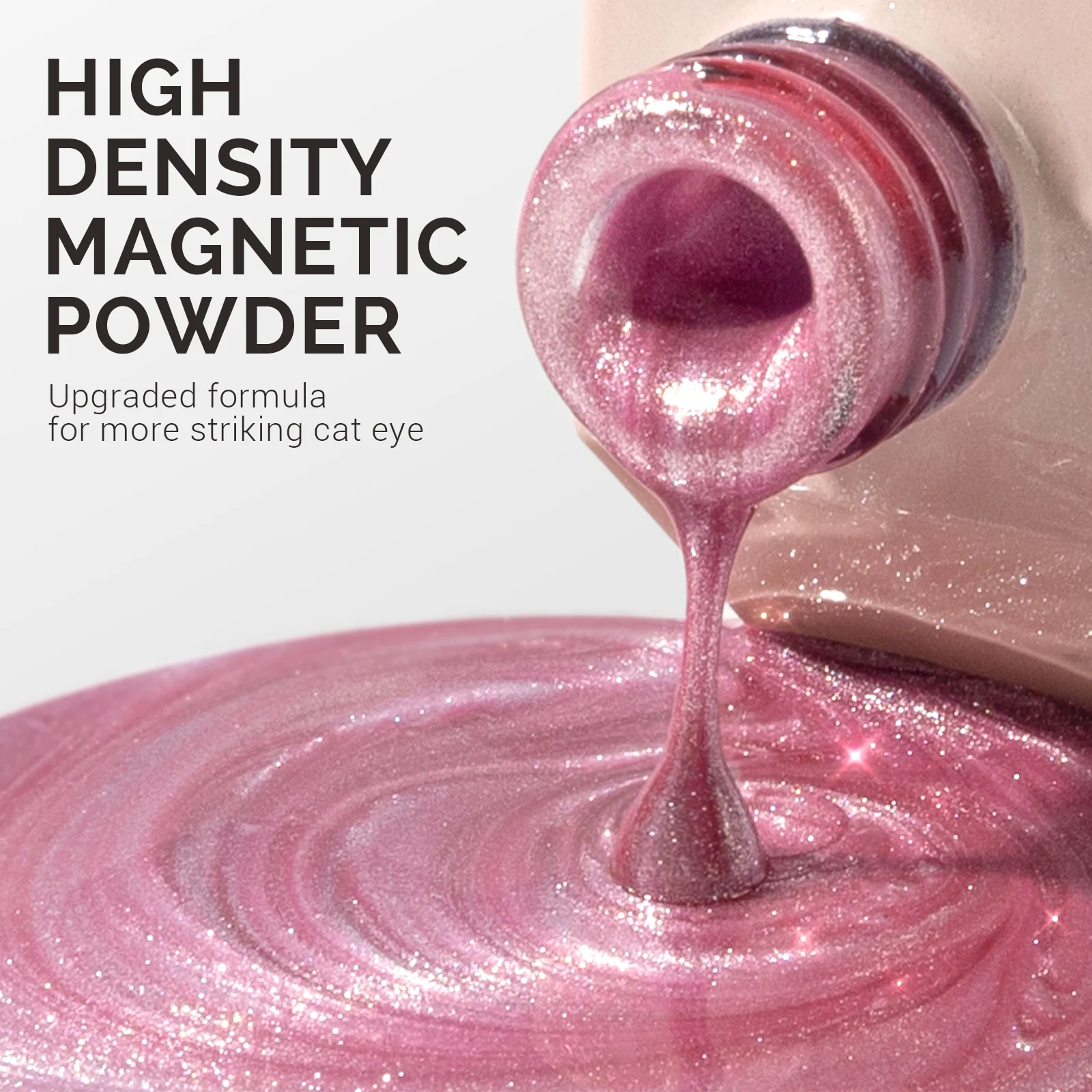 Jeweliver 猫眼凝胶指甲油 0.5 fl oz/15ml - Rose Pink C47