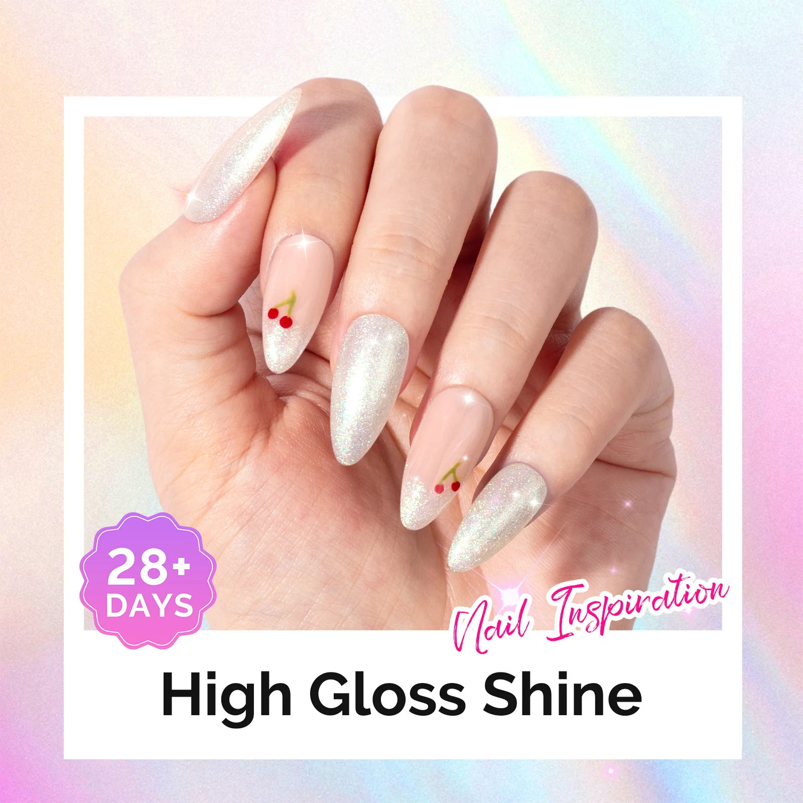 G2302 Jelly White Aurora Shimmer - 无TPO厚款凝胶指甲油(15ml)