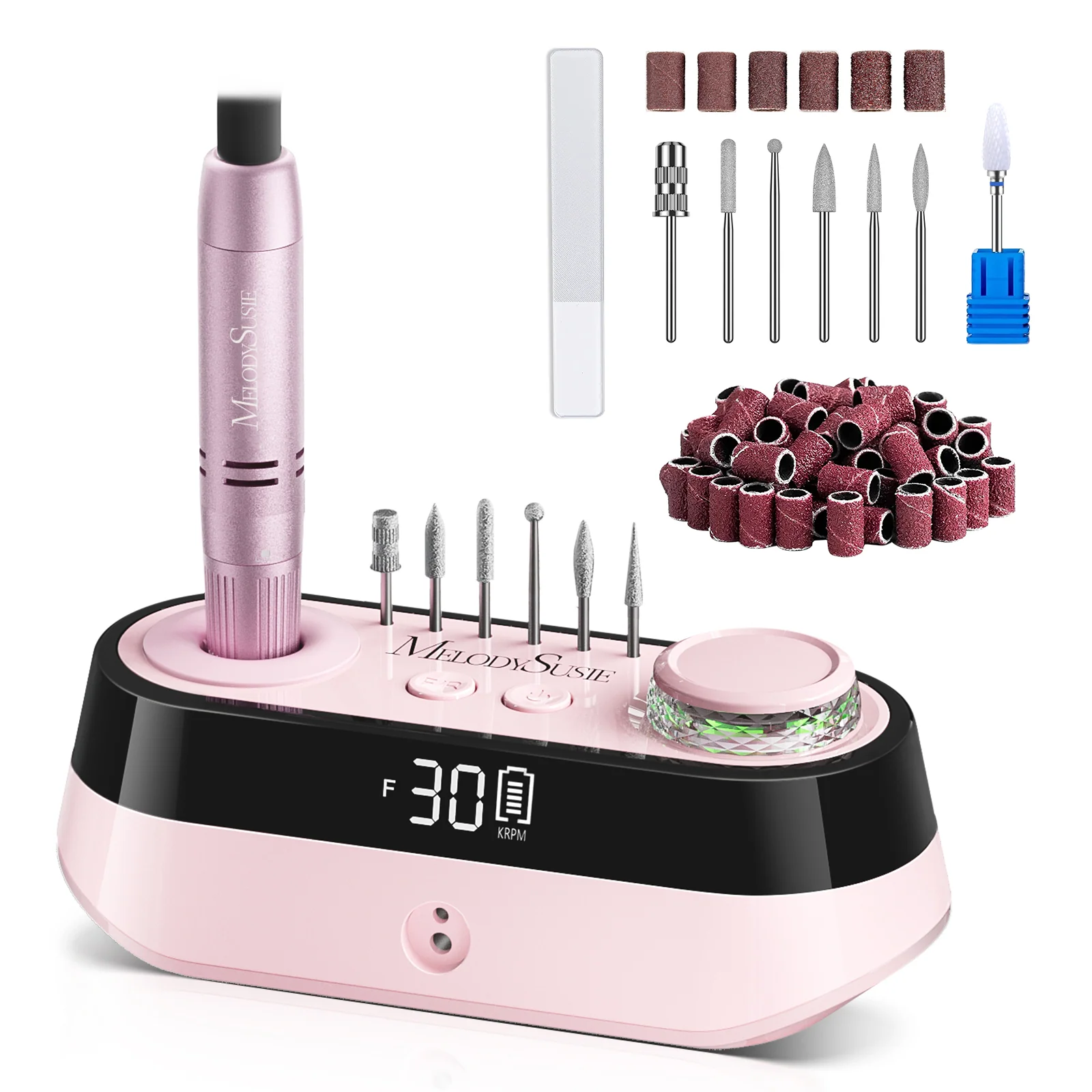 SC320A 桌面多功能美甲打磨机 30,000RPM - Pink