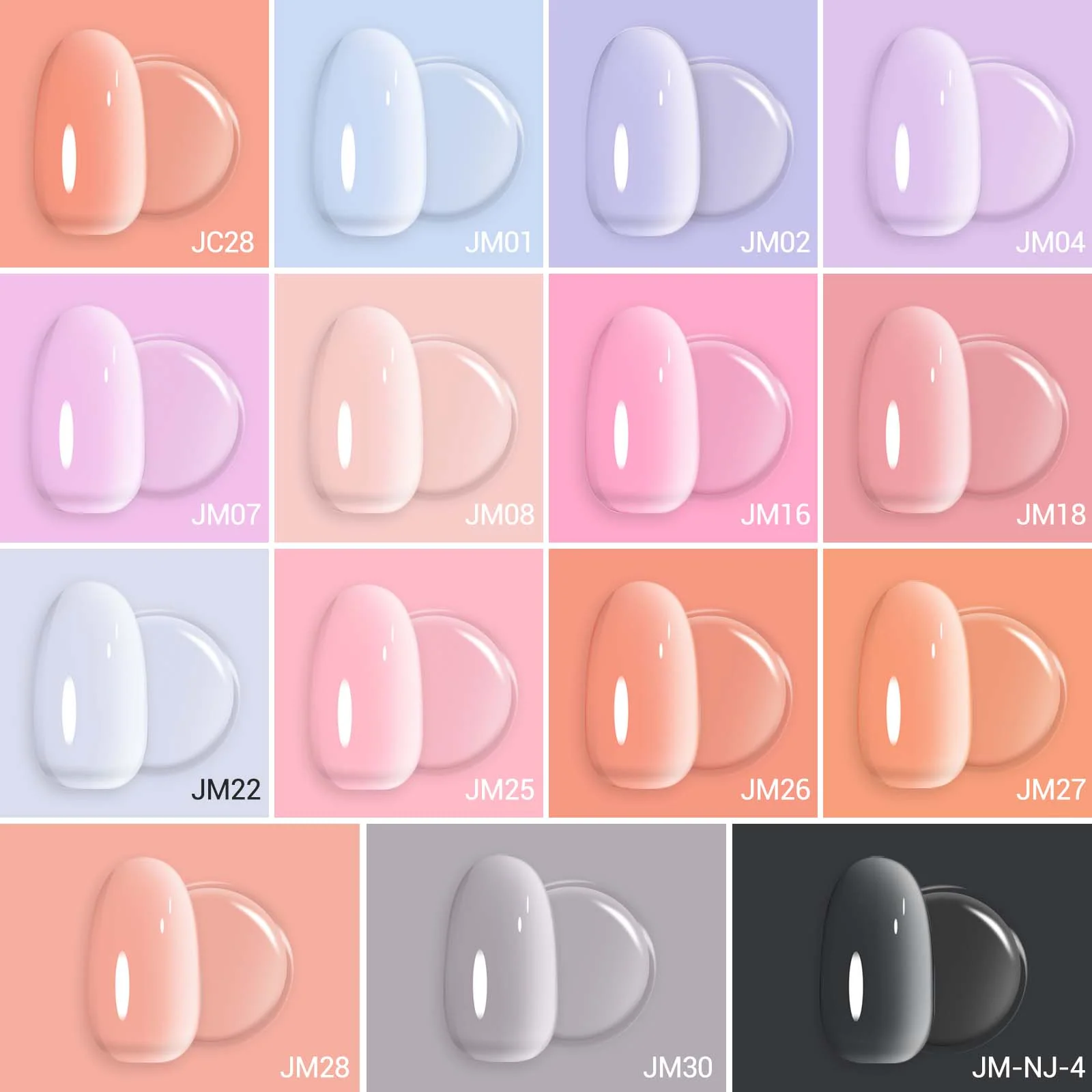 Jeweliver Jelly 免 TPO 甲油胶 0.5 fl oz/15ml - 15 色