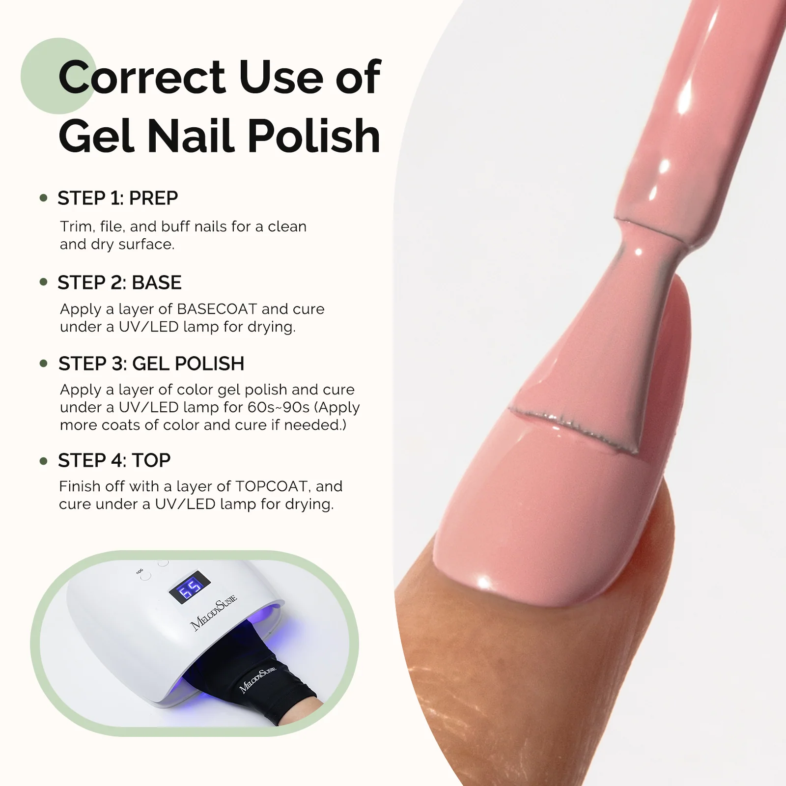 HEMA-Free Gel Nail Polish 0.5 fl oz/15ml - K0537 Thick Beige Pink