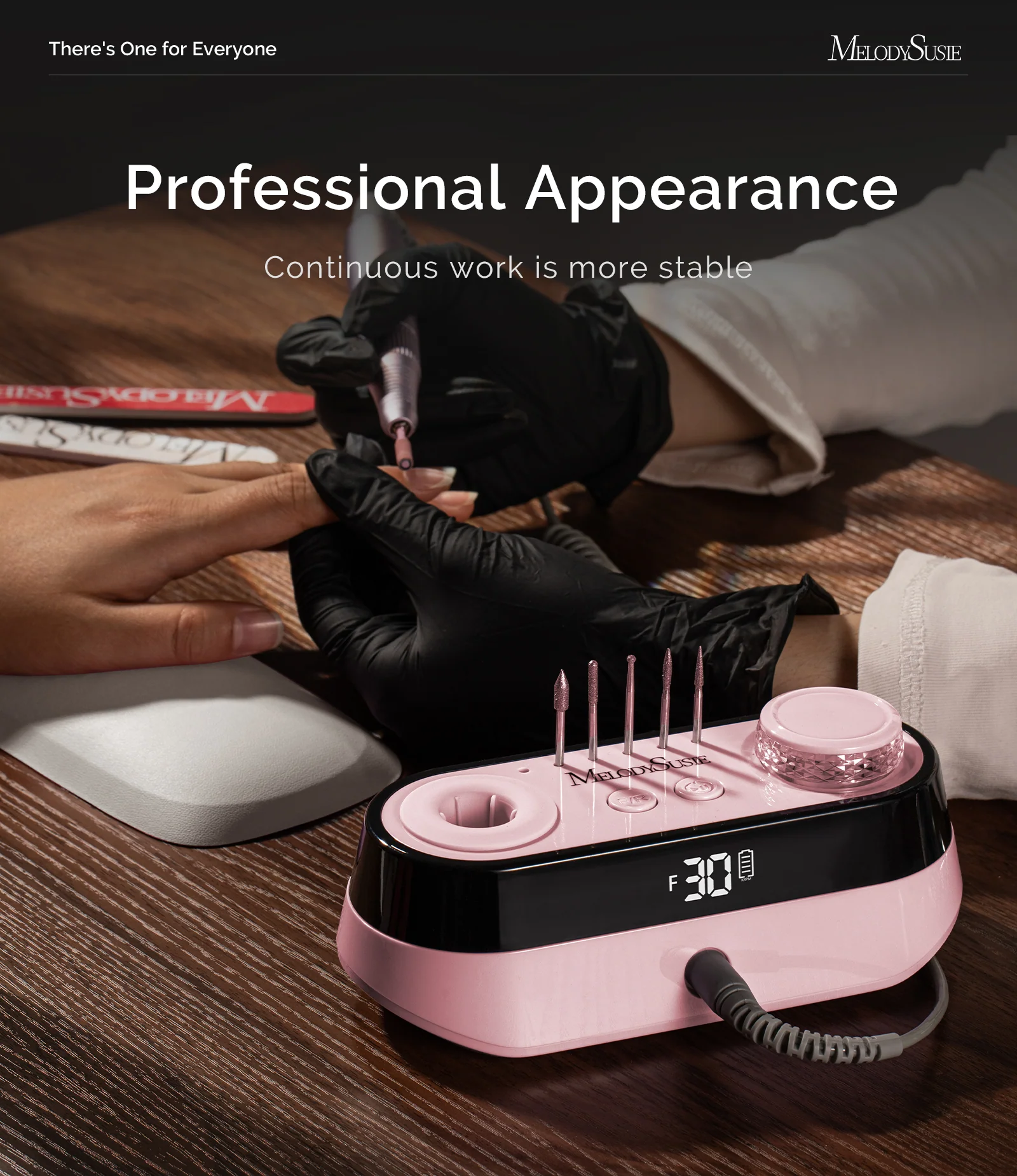 SC320A 桌面多功能美甲打磨机 30,000RPM - Pink
