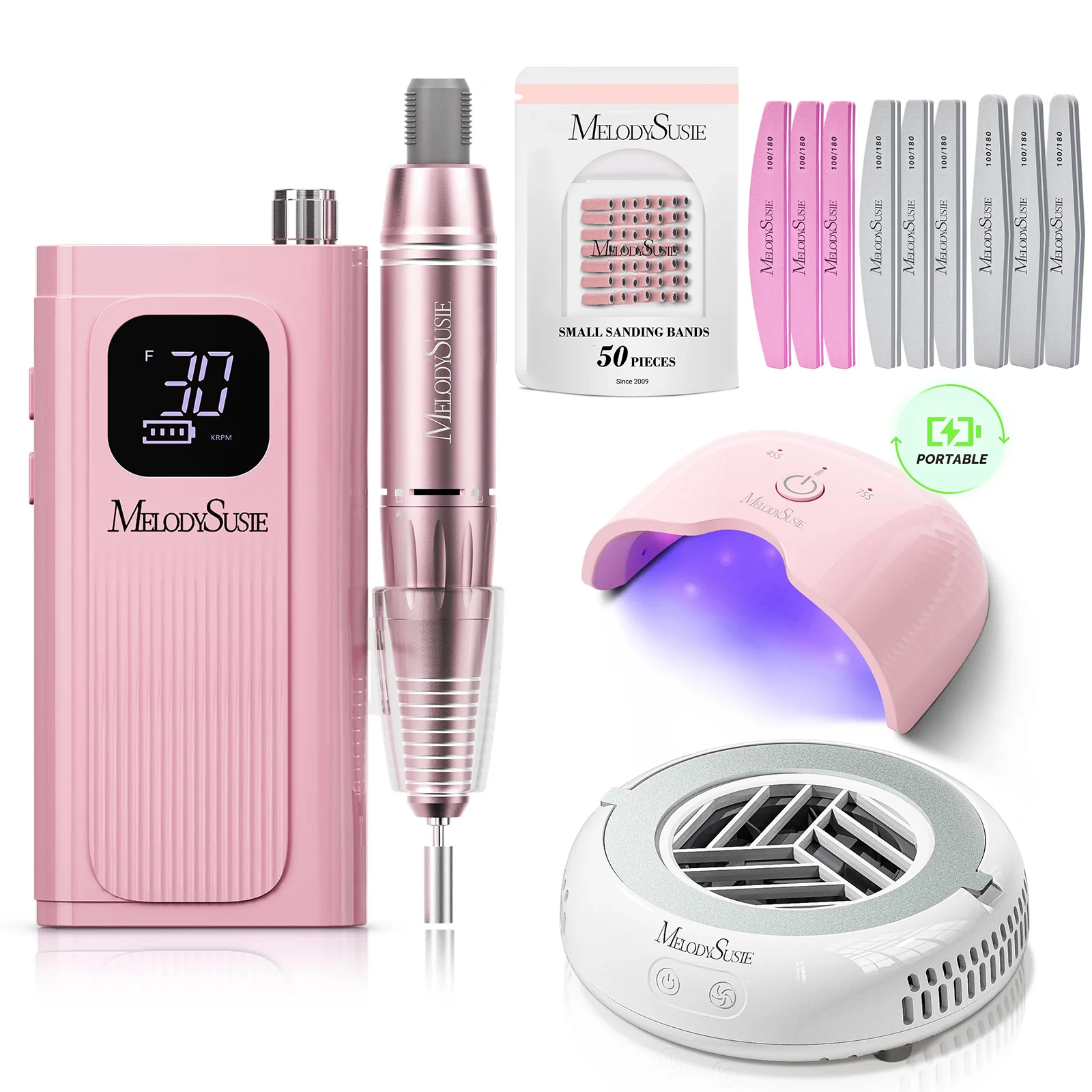SC300E Clip-On Rechargeable Nail Drill 30,000RPM