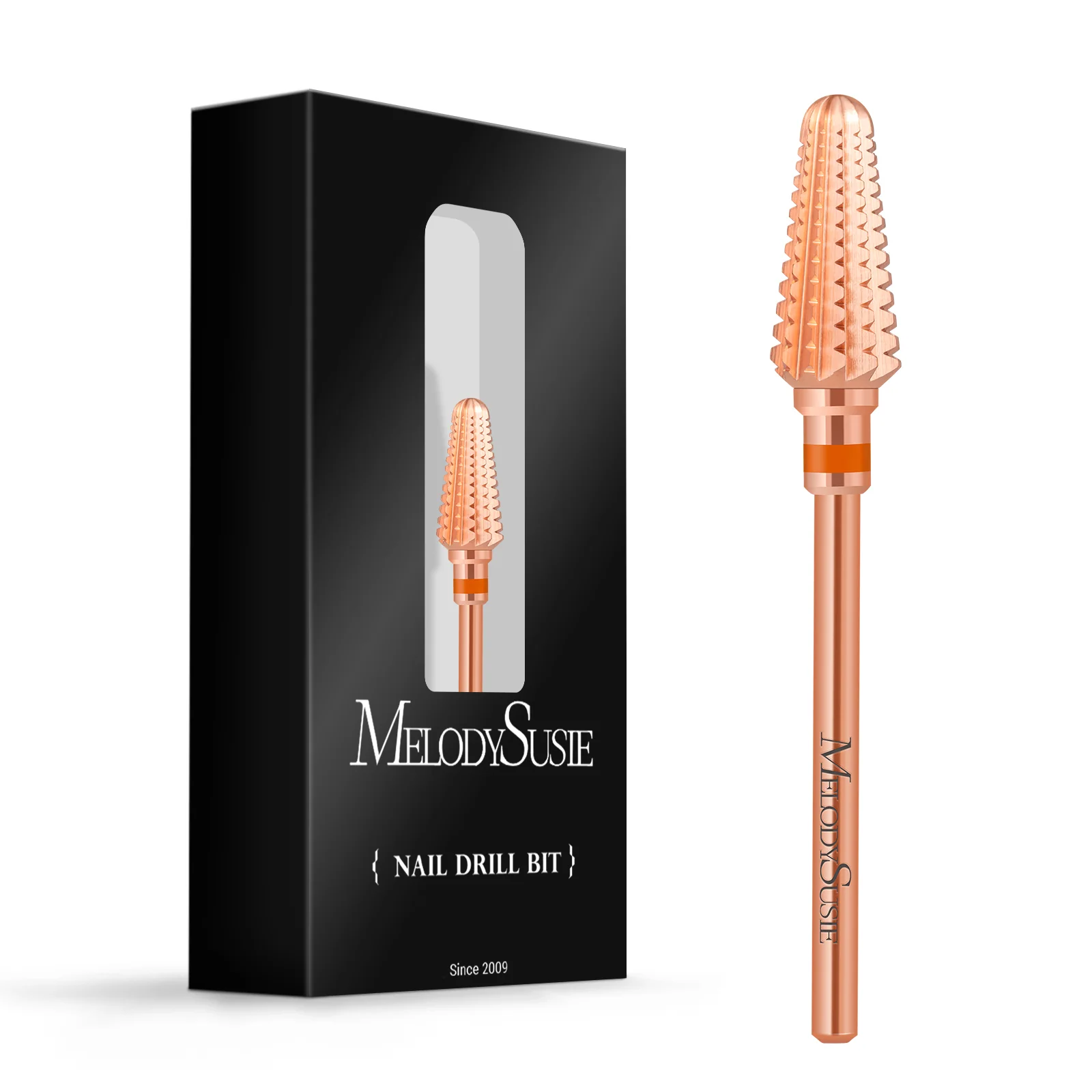 Tornado Tungsten Carbide Nail Drill Bits in Rose Gold for Acrylic Removal