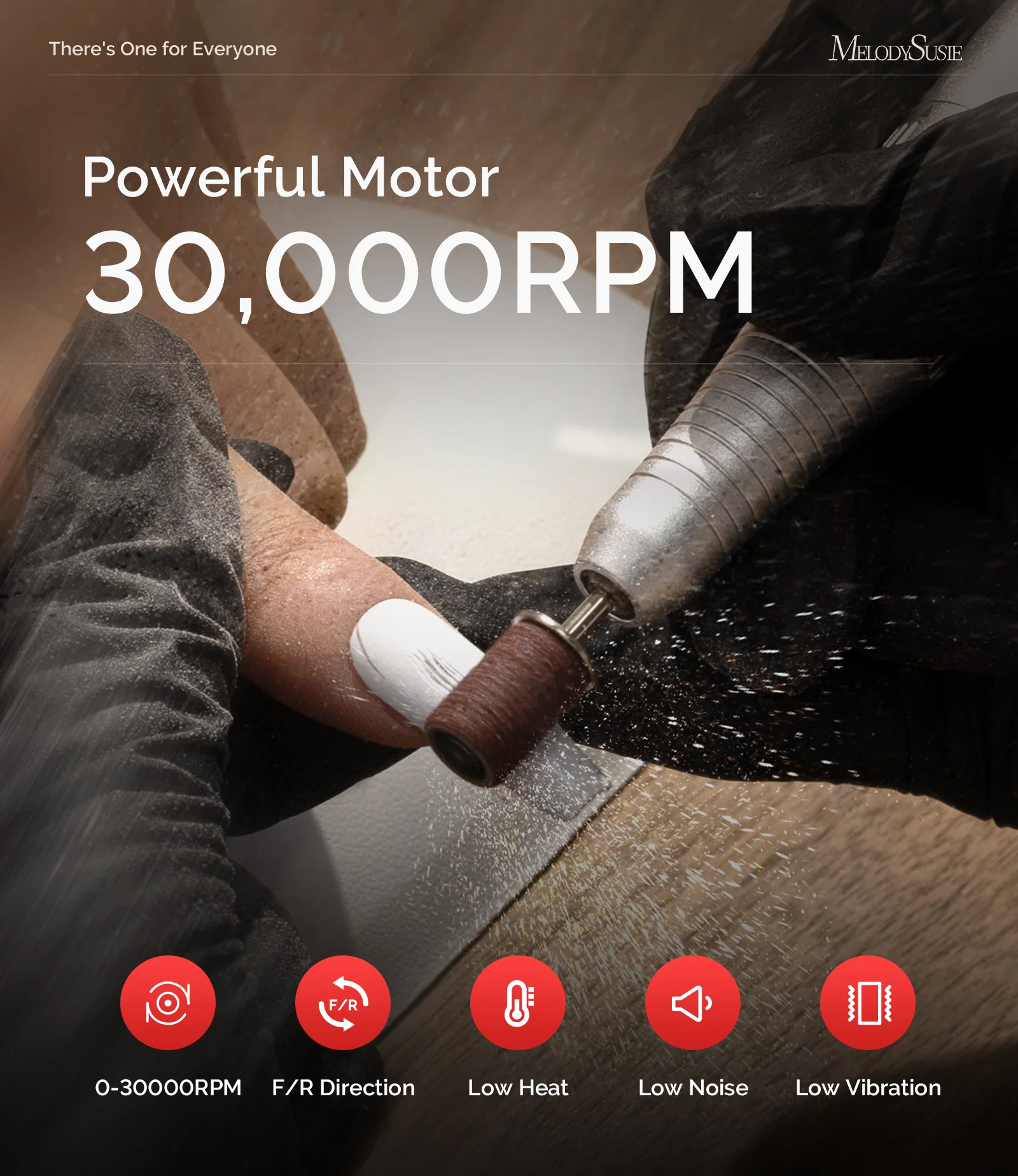 SC320G 台式多功能充电式美甲打磨机 30,000RPM