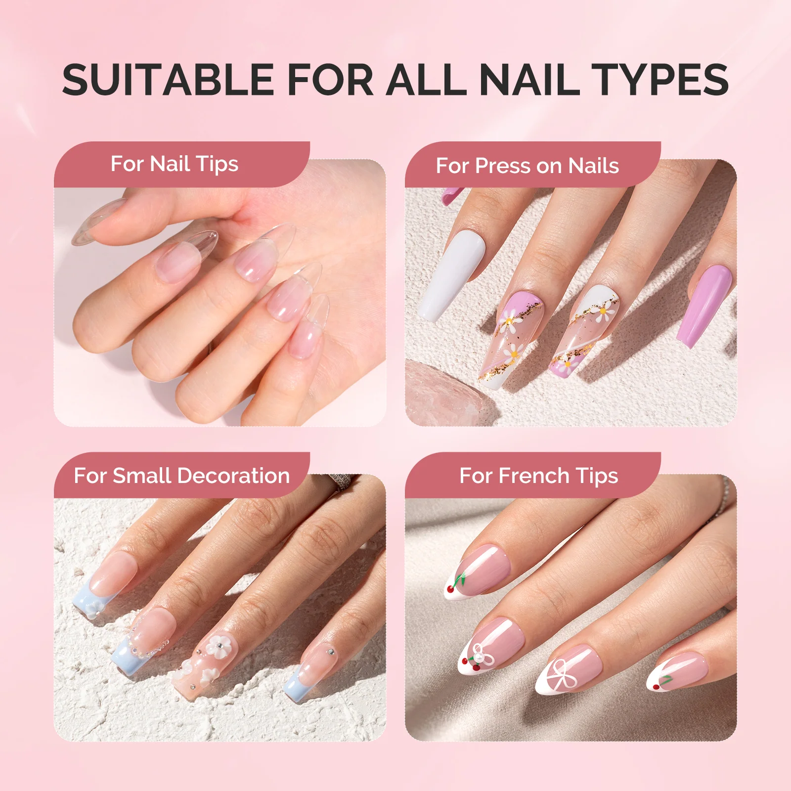 Super Strong Fast-Drying Brush-On Nail Glue