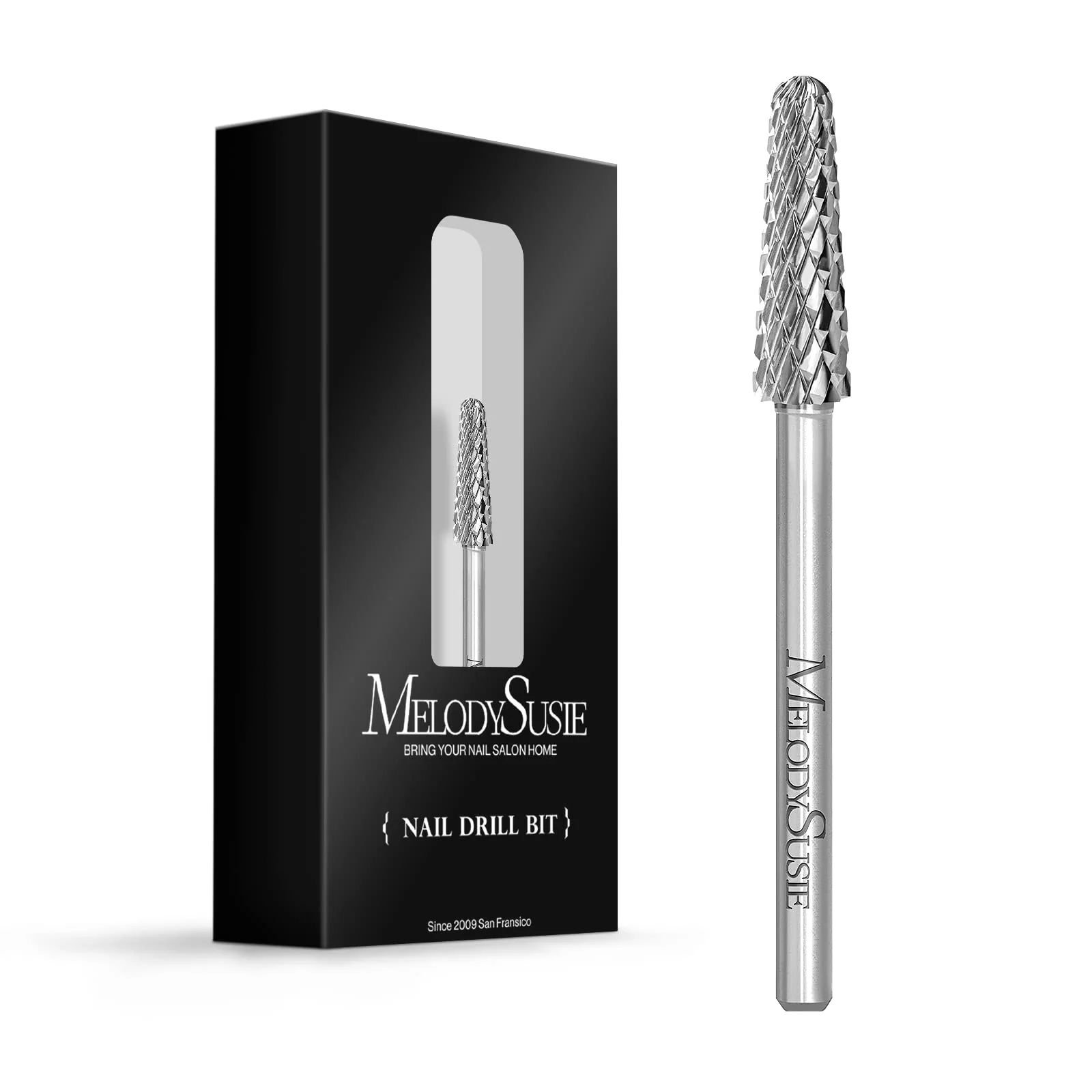 Cone Shape Cuticle Tungsten Carbide Nail Drill Bit for Right-Hand Use