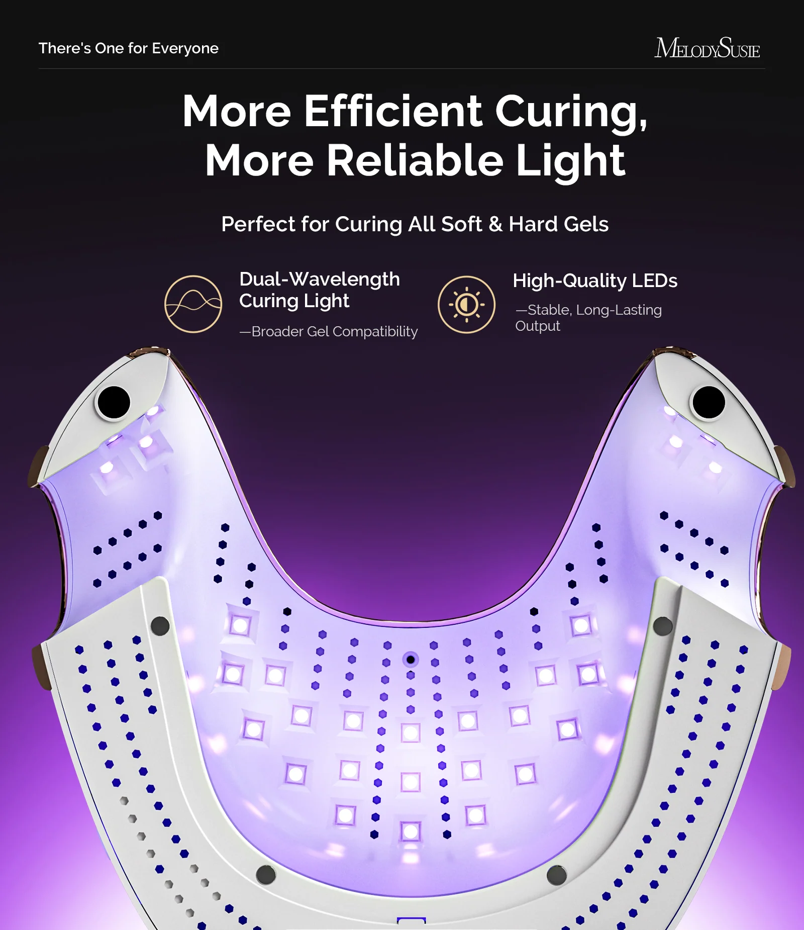 P-Plus29A Cordless UVbrella Dome UV Nail Lamp with Thumb Zone