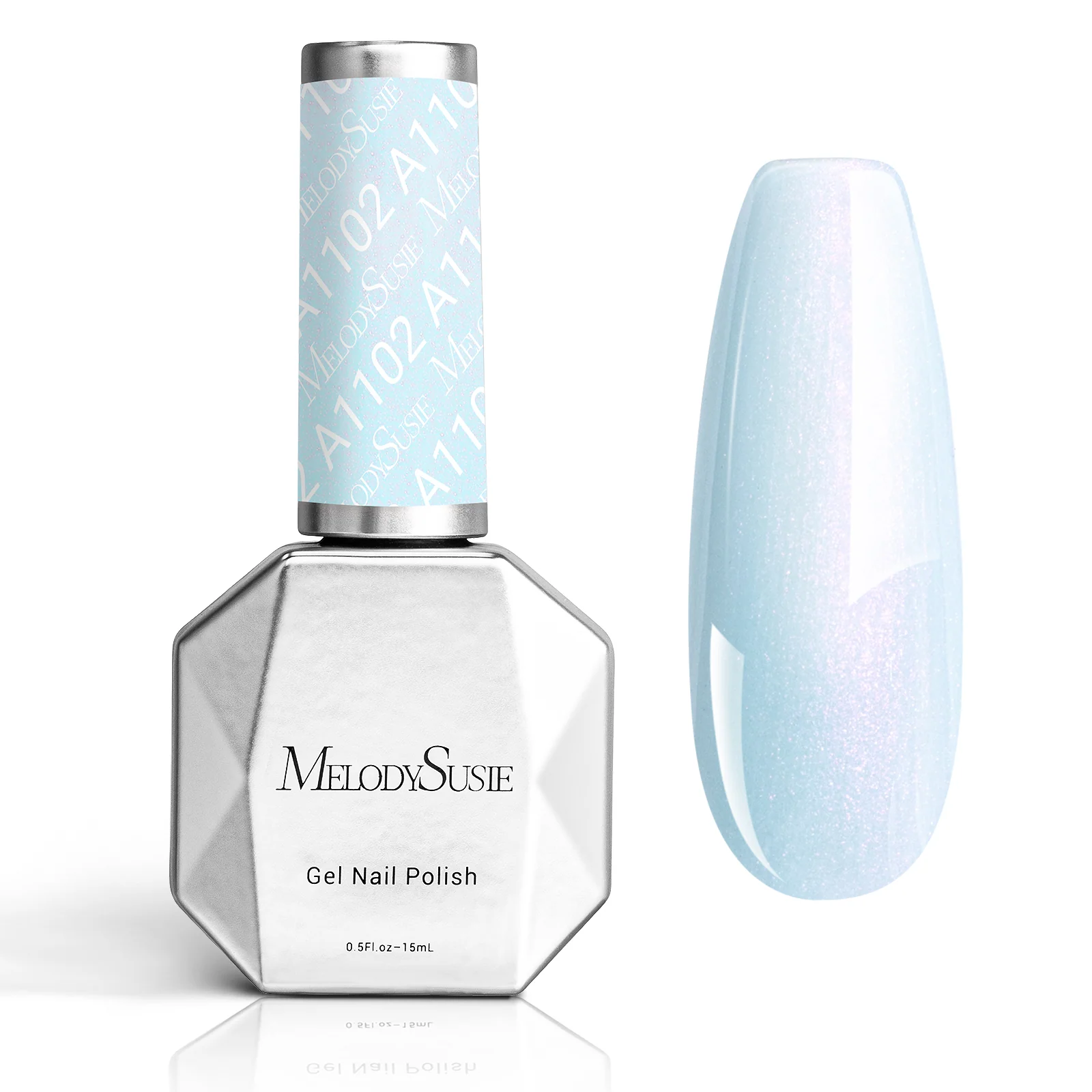 A1102 Blue Shimmer - 不含TPO厚款凝胶指甲油(15ml)