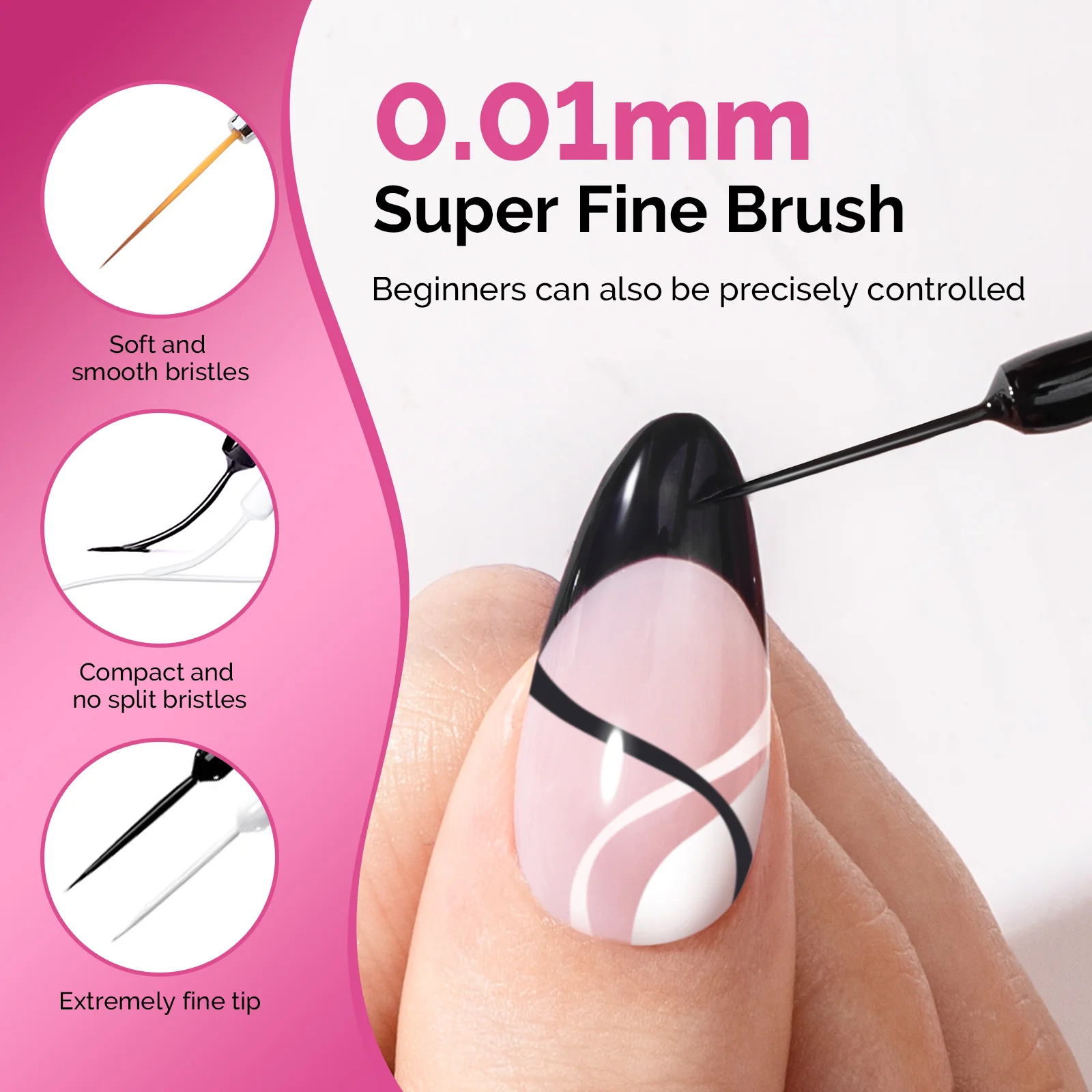 Nail Art Essential Set with Builder Gel and Top Coats