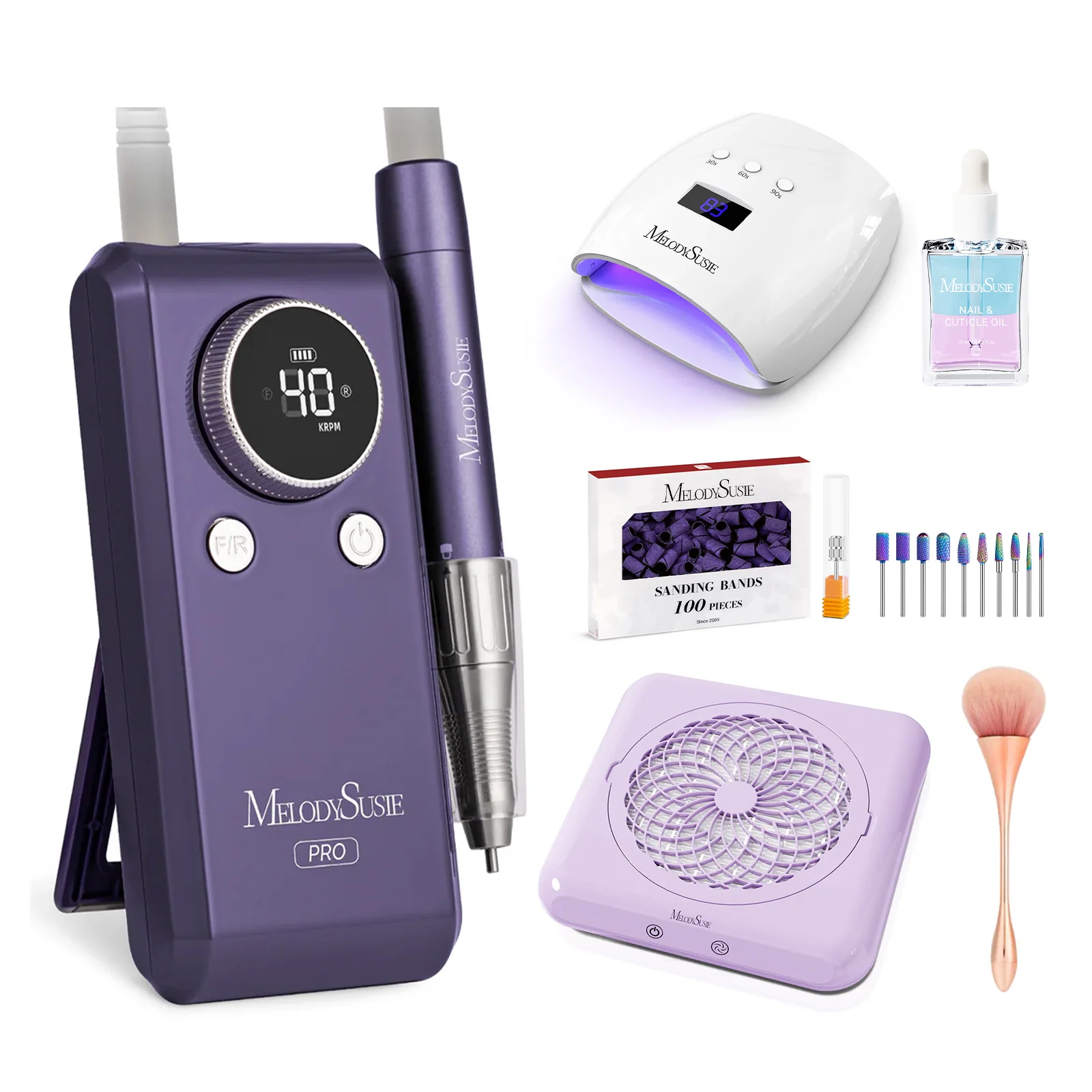 New Triplet Nail Drill Series with Stand Bundle for Manicures