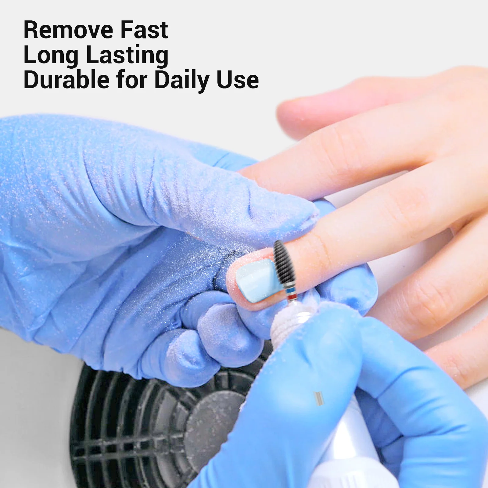 Ceramic Nail Drill Bit Black for Gel and Acrylic Removal