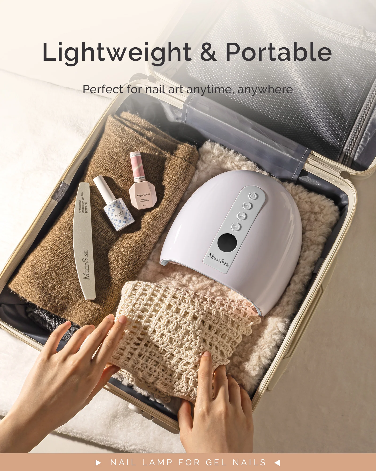 P-PLUS30G Rechargeable Cordless UV/LED Nail Lamp for Gel Polish