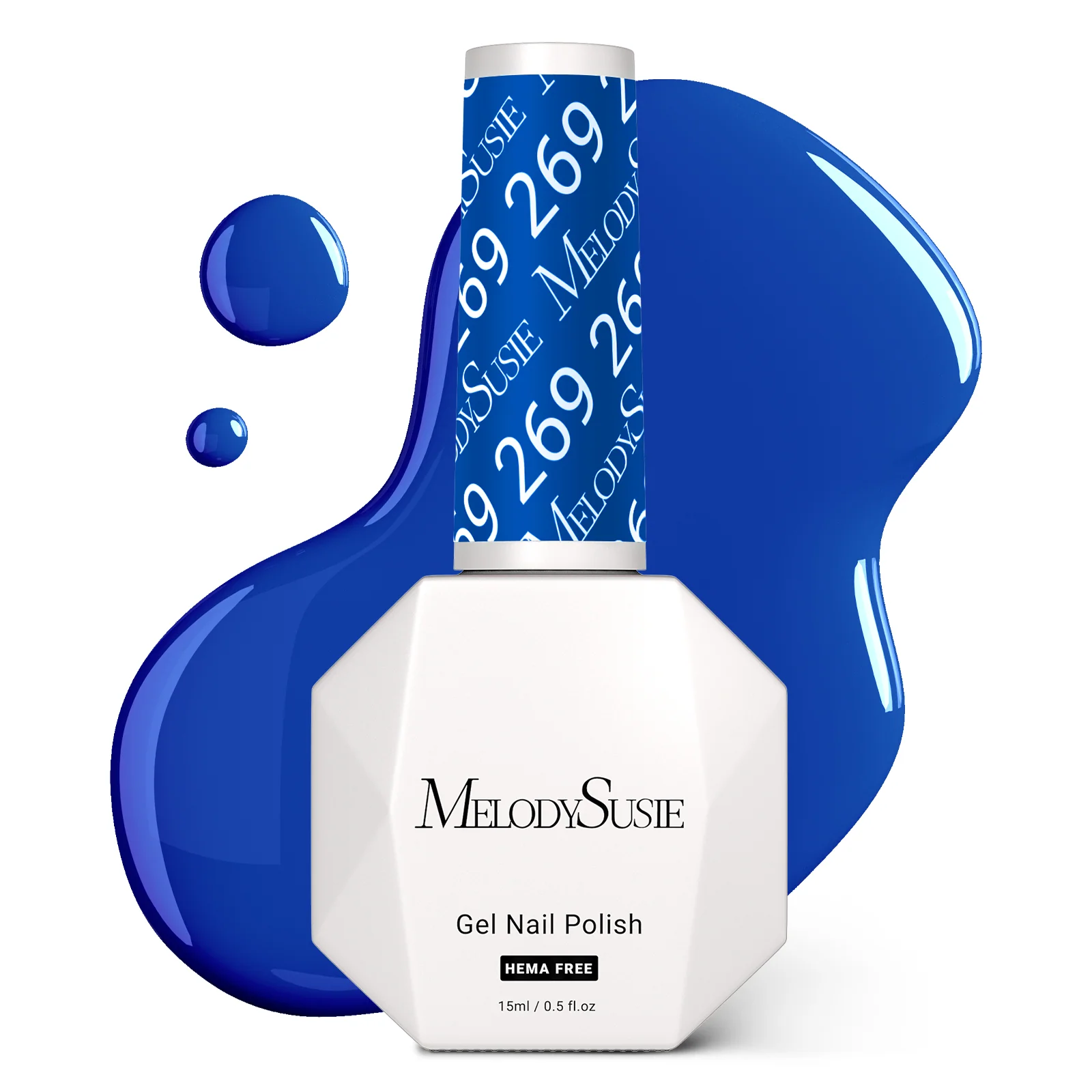 269 Royal Blue HEMA-Free Gel Nail Polish 0.5 fl oz/15ml