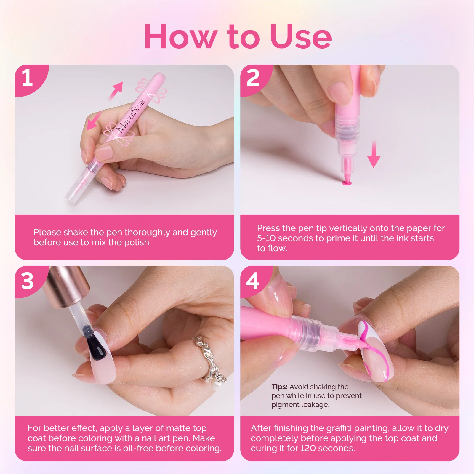 Nail Art Pens Set in 12 Colors with 0.7mm Tips