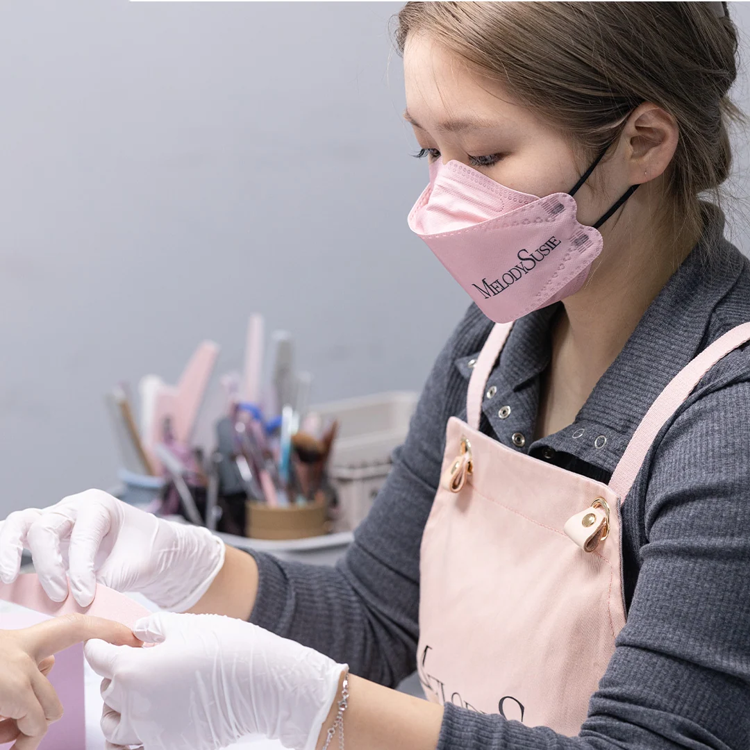 MelodySusie Pink Disposable Face Mask with 3-Layer Protection