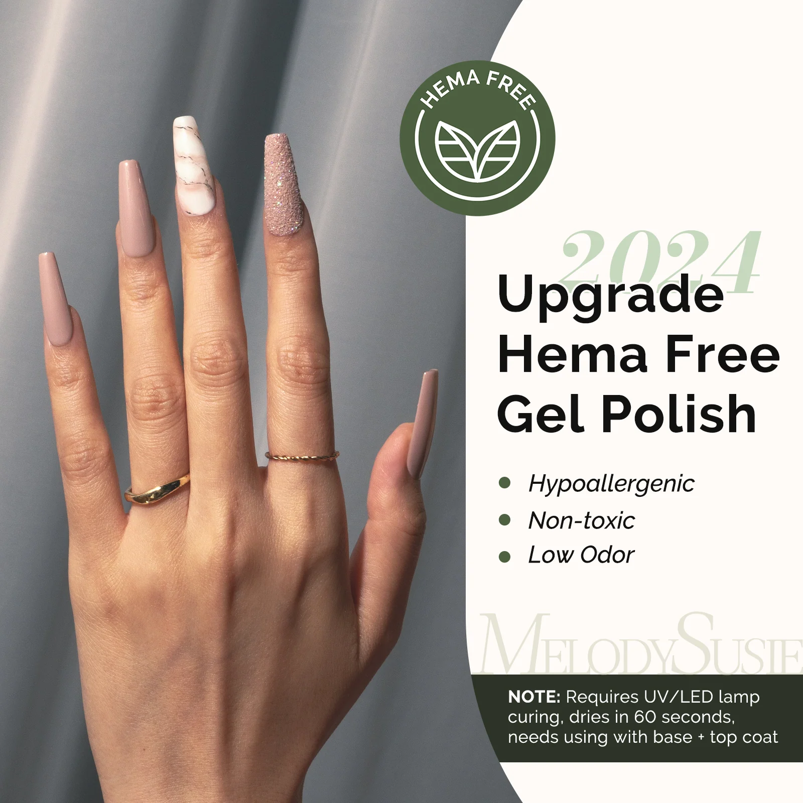 431 Neutral Nude HEMA-Free Gel Nail Polish 0.5 fl oz/15ml
