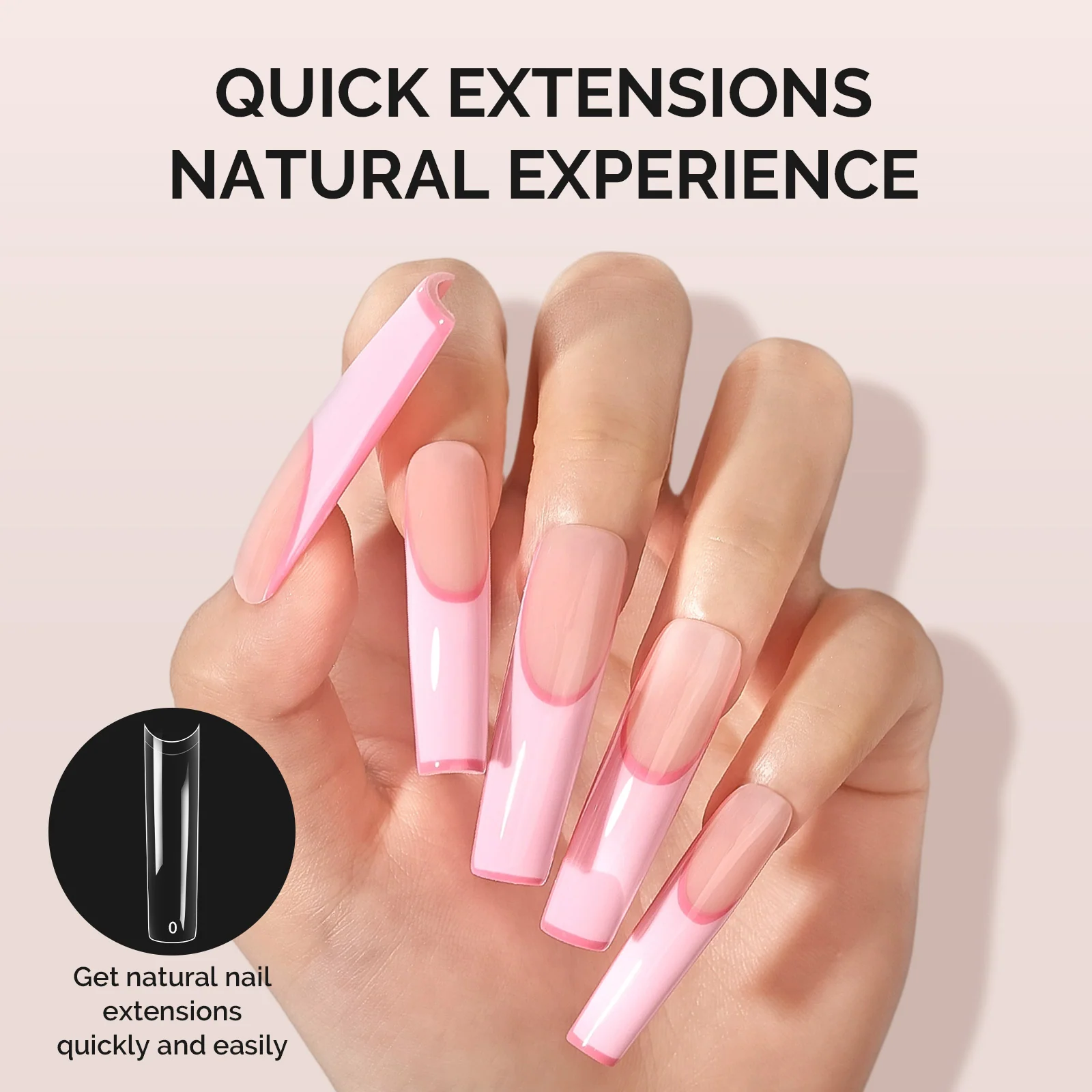 600Pcs Half Matte Clear Acrylic Full Cover Nail Tips with 12-15 Sizes