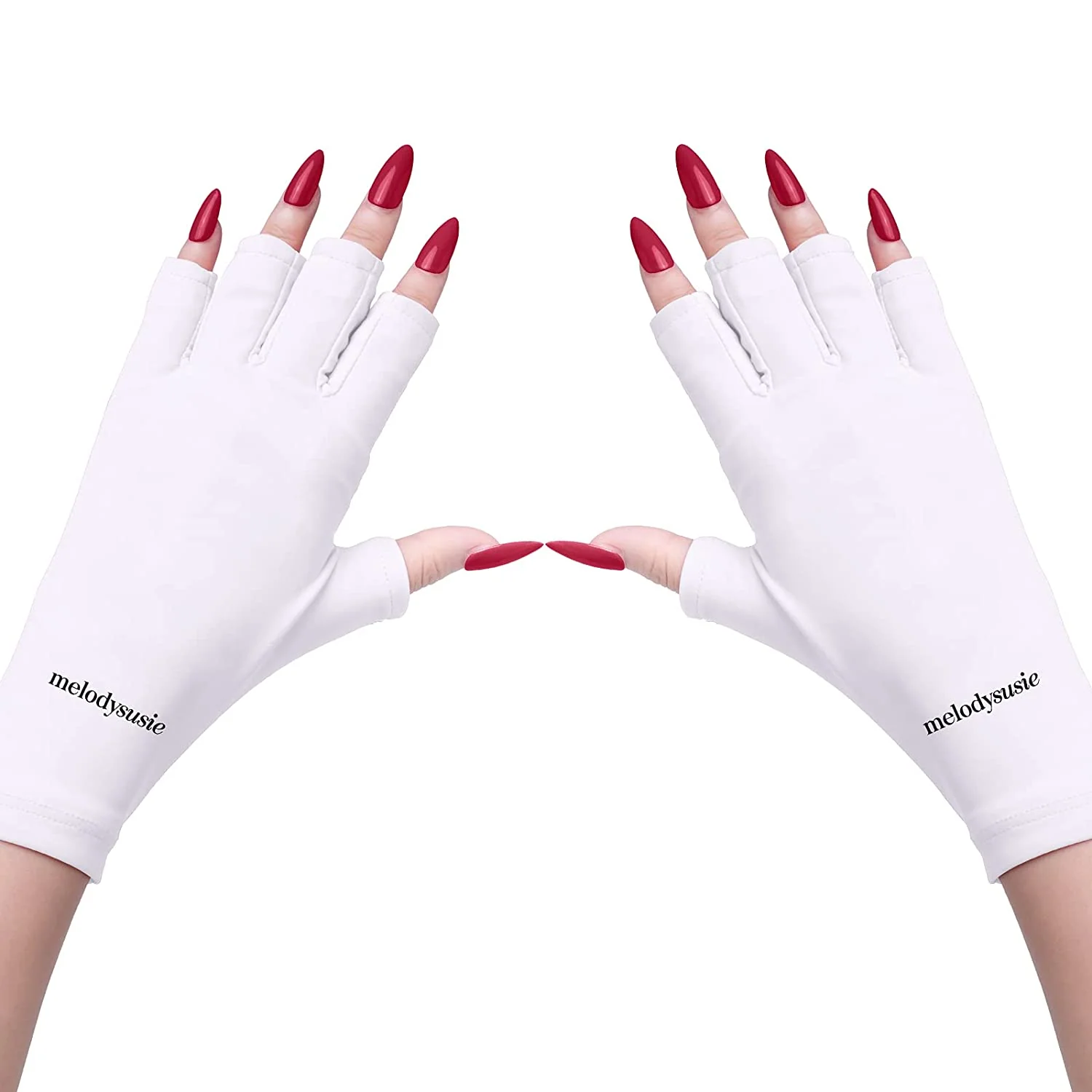 MelodySusie UV Shield 美甲手套 UPF 50+ 防护