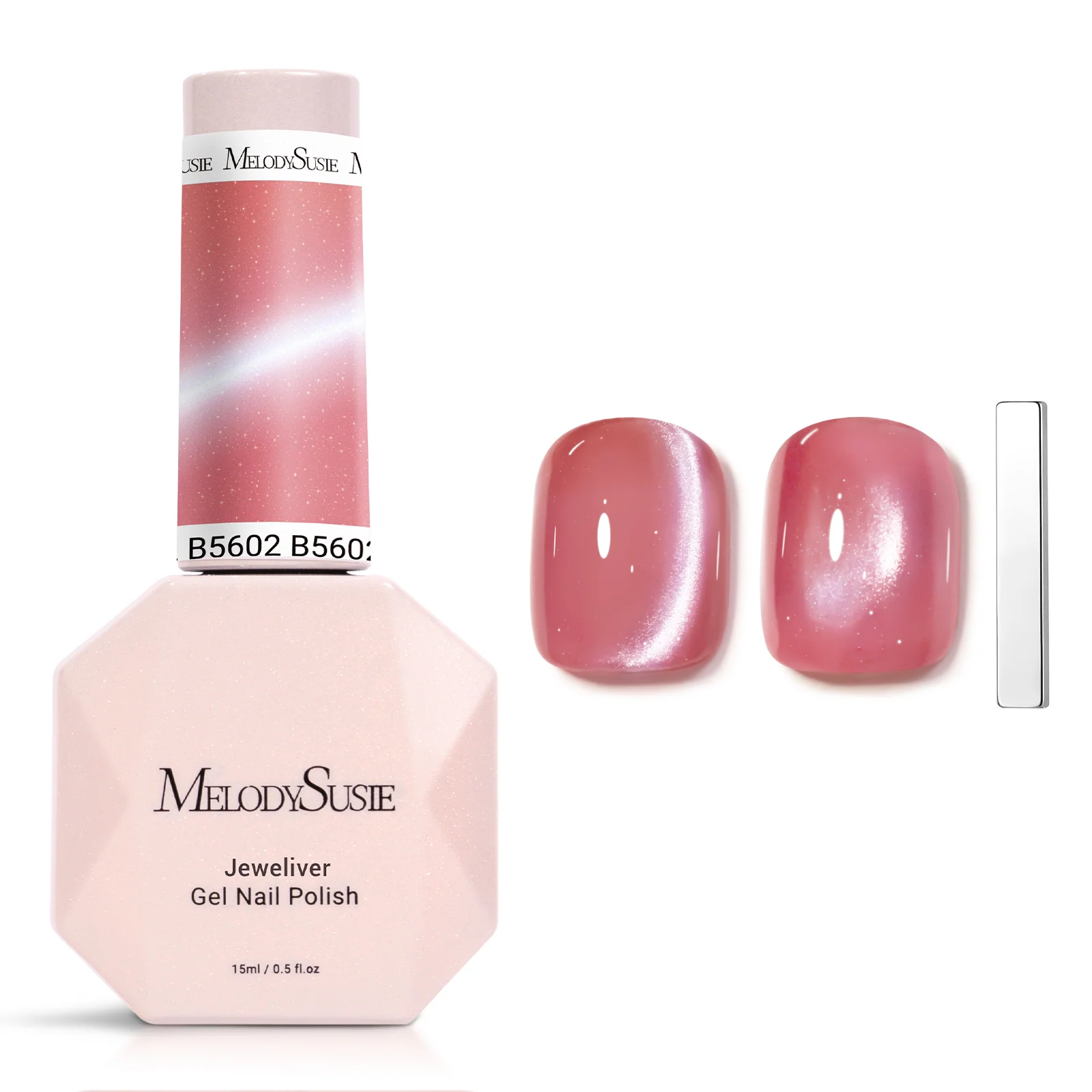 Jeweliver 猫眼甲油胶 0.5 fl oz/15ml - Light Pink B5602