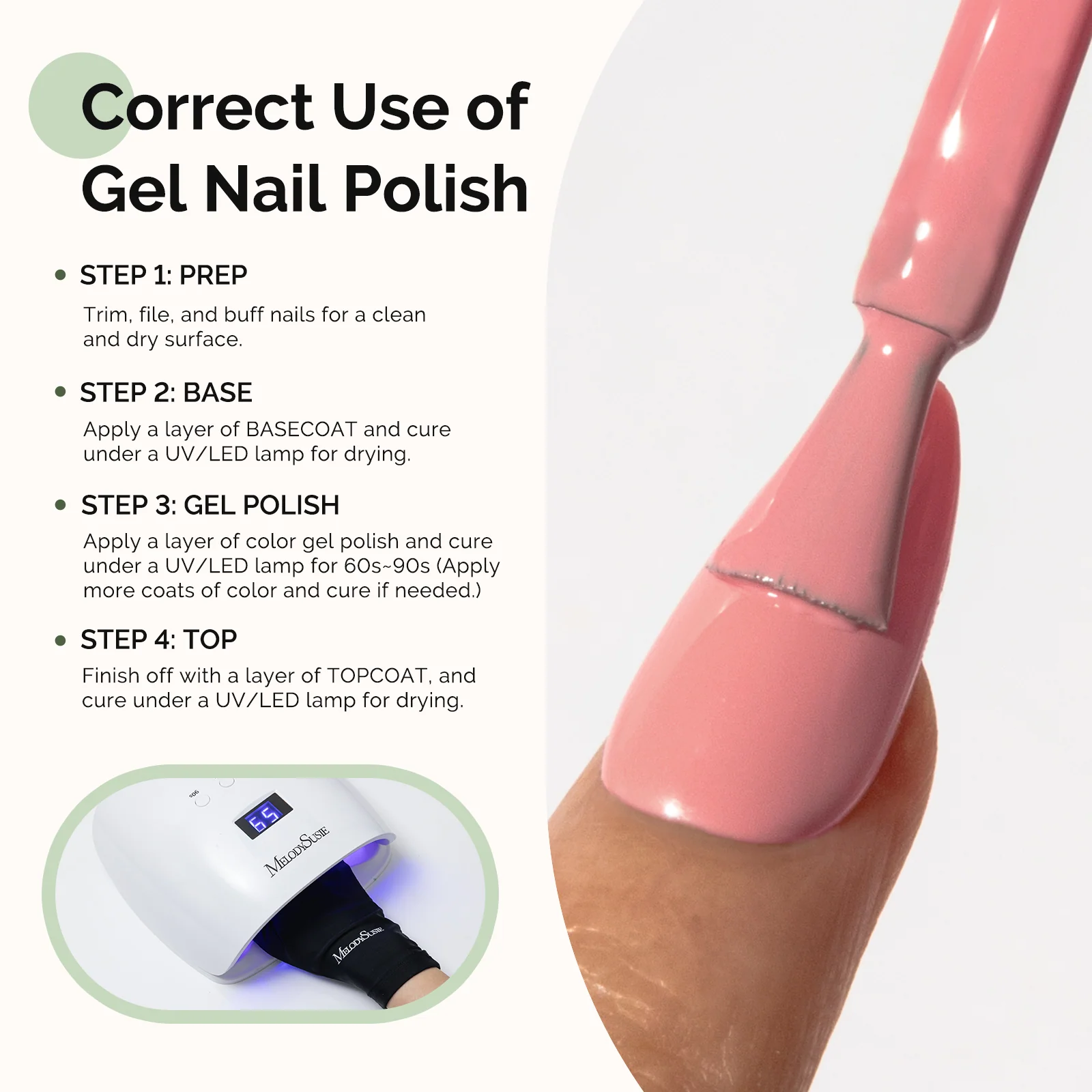 K1161 Thick Bright Nude Pink HEMA-Free Gel Polish 0.5 fl oz/15ml