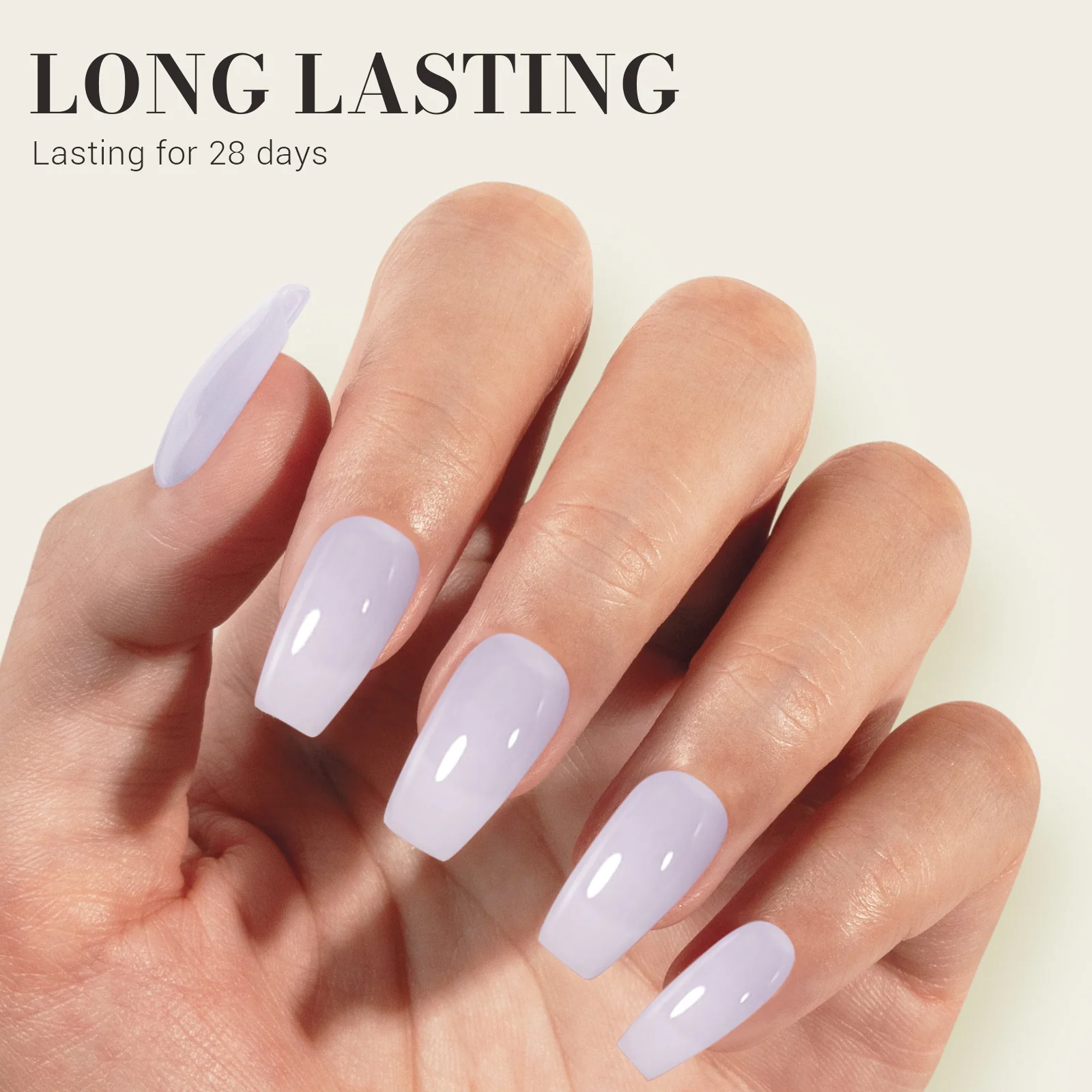 Jeweliver Jelly TPO-Free Gel Nail Polish Milky 0.5 fl oz/15ml JM22