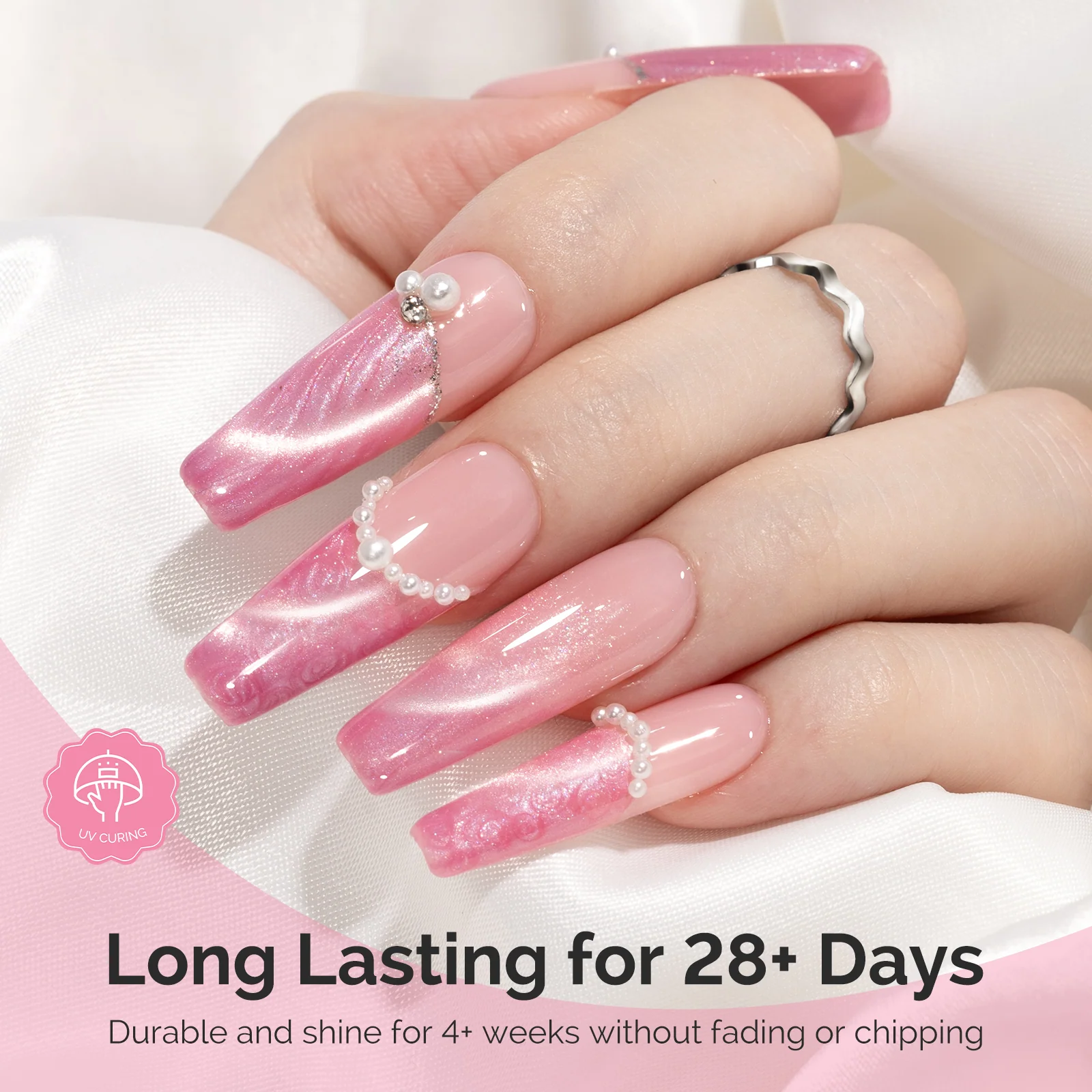 Valentine's Day Gel Nail Polish Love Sparkle Set - 8 Colors