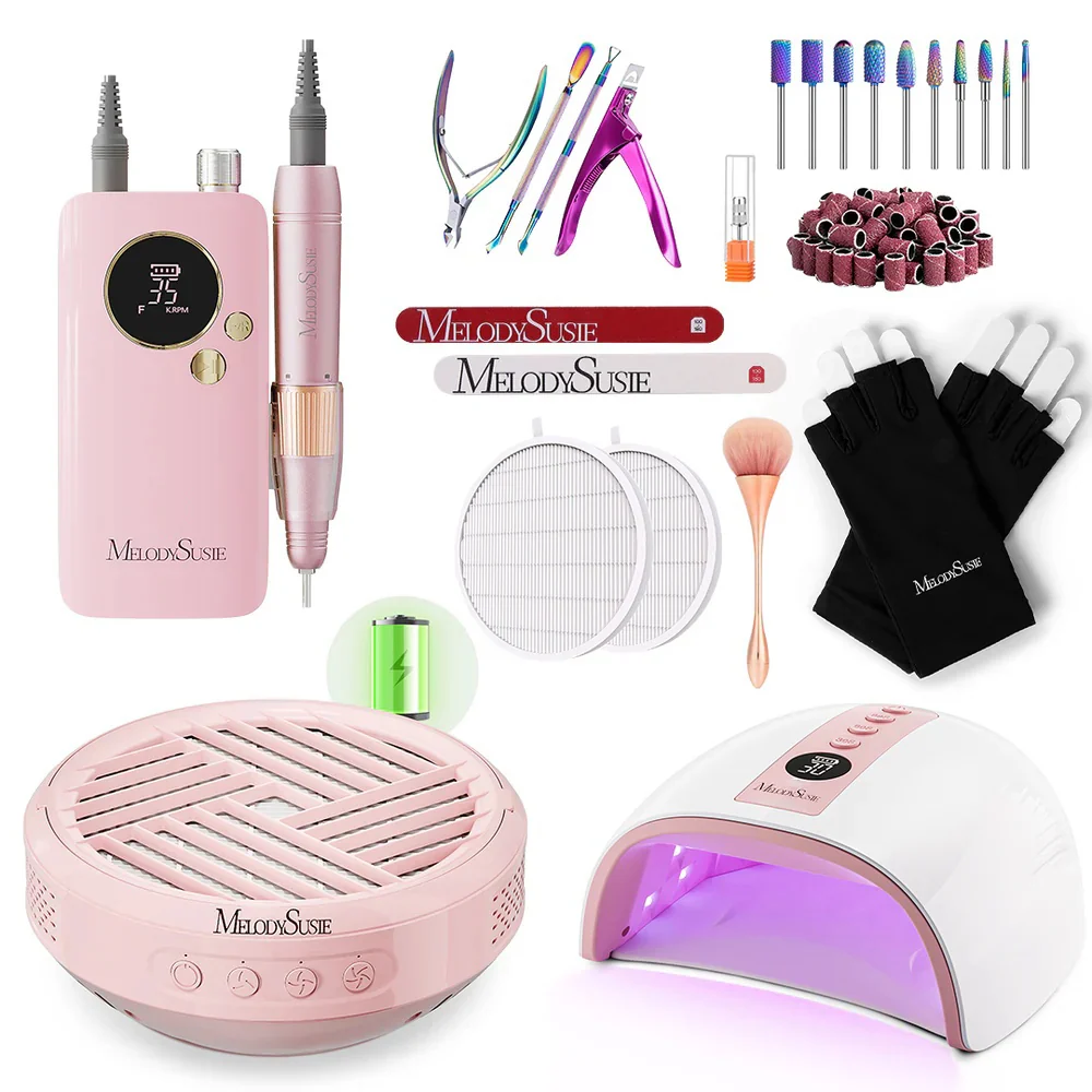 Pro Manicure Kit Nail Drill Full Set with Aluminum Alloy Handpiece