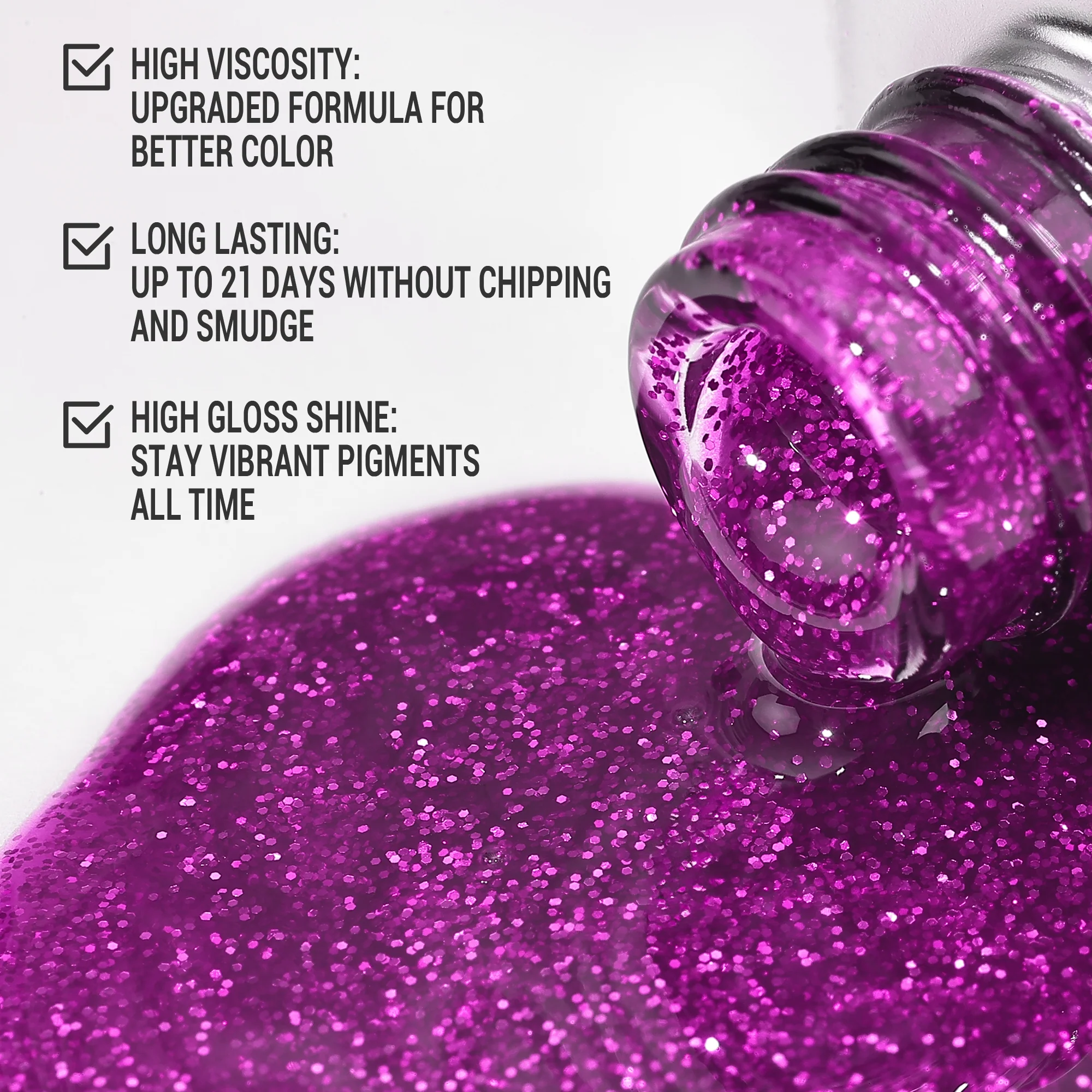 Z026 Rave Magenta - TPO-Free Thick Gel Nail Polish(15ml)
