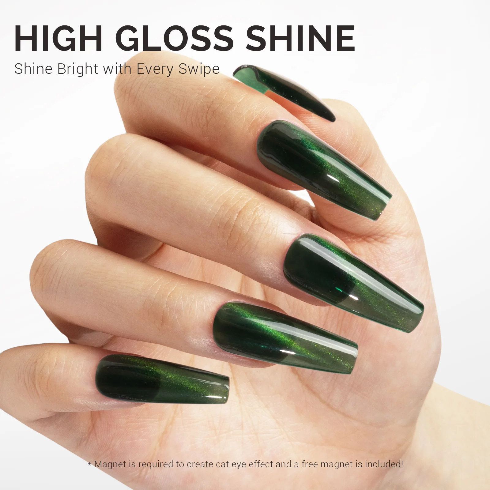St. Patrick's Day Cat Eye Gel Nail Polish Gift Box with 6 Colors