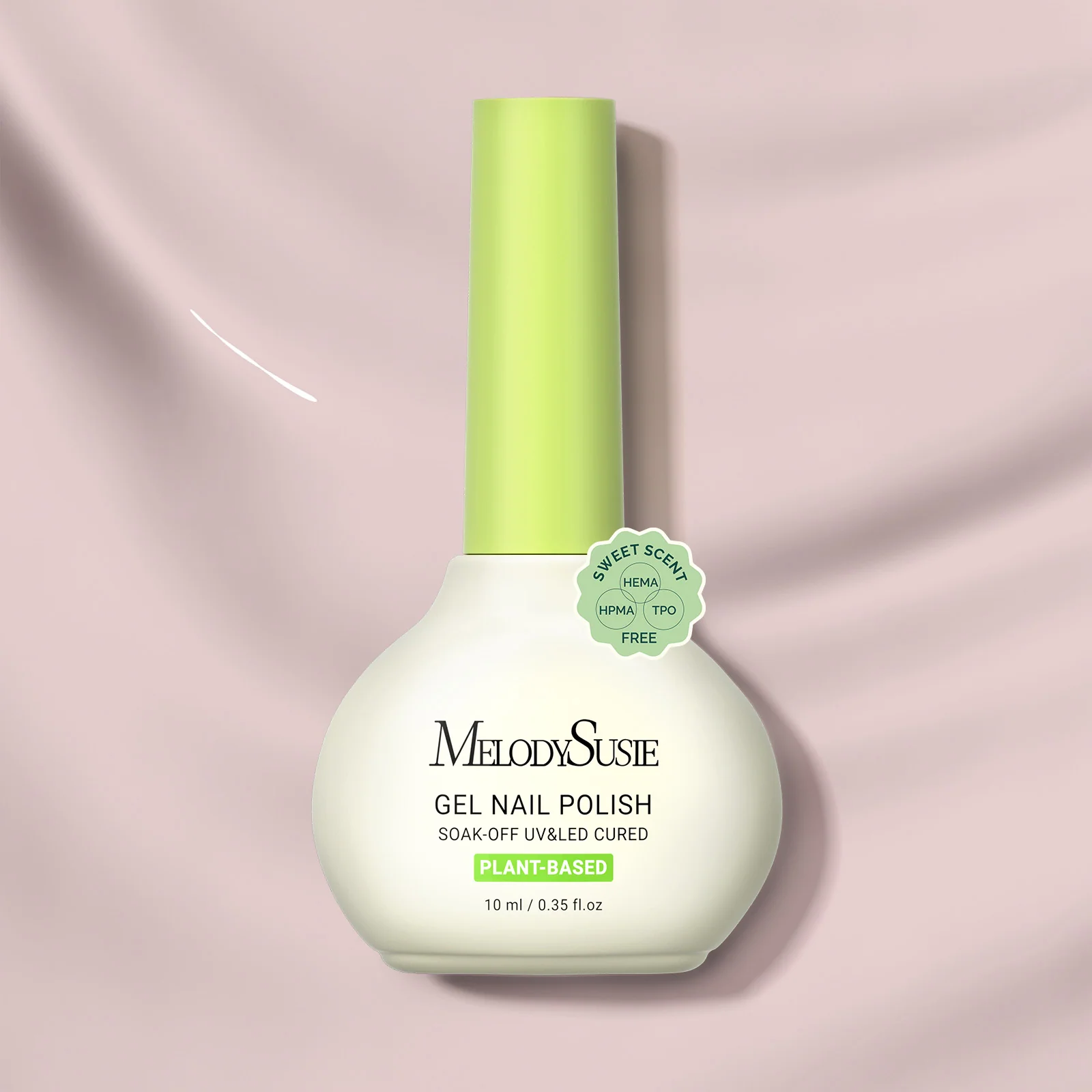 甜美香氛植物基甲油胶，不含HEMA和TPO 10ml/0.34 fl oz