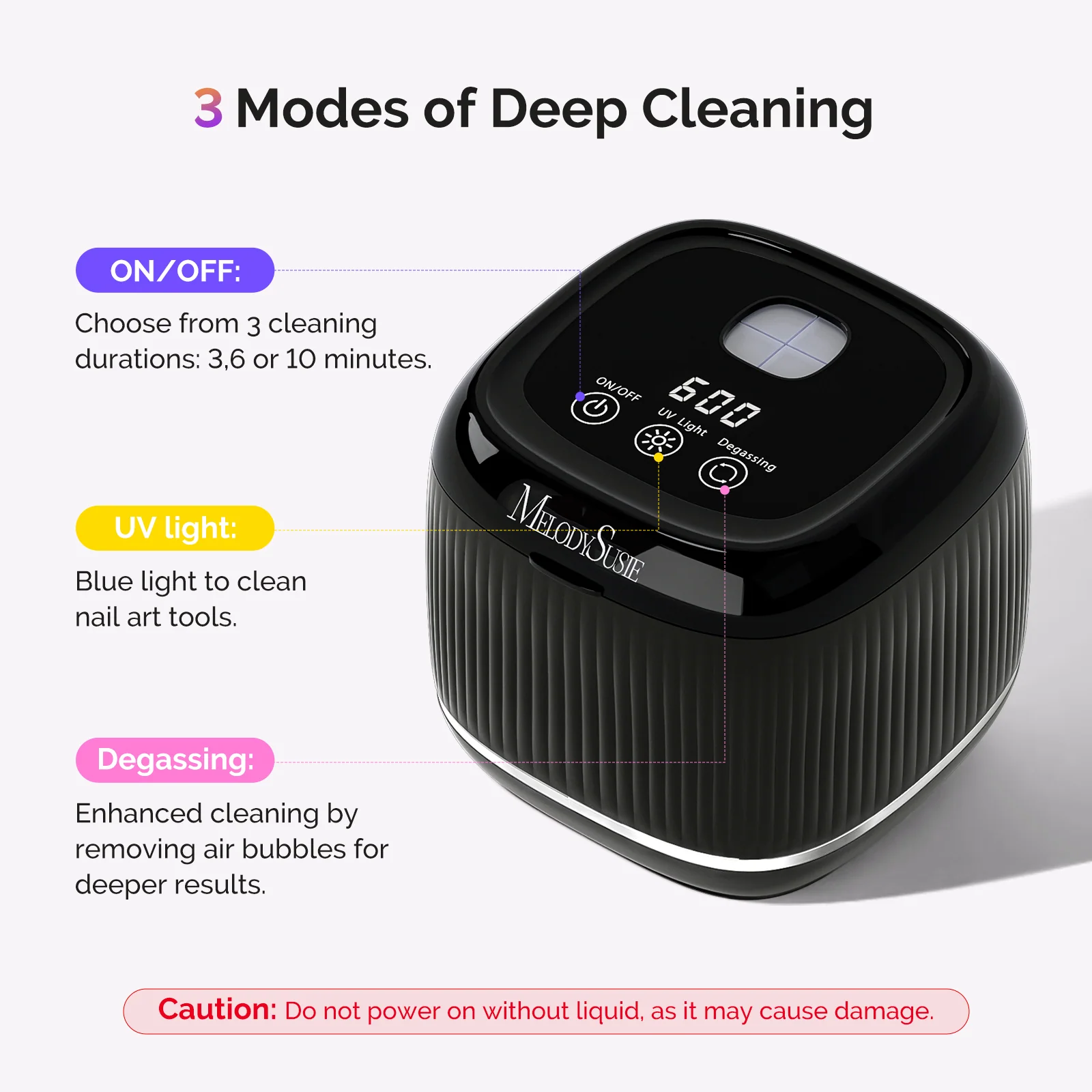 2 in 1 Ultrasonic Cleaner Machine for Manicure