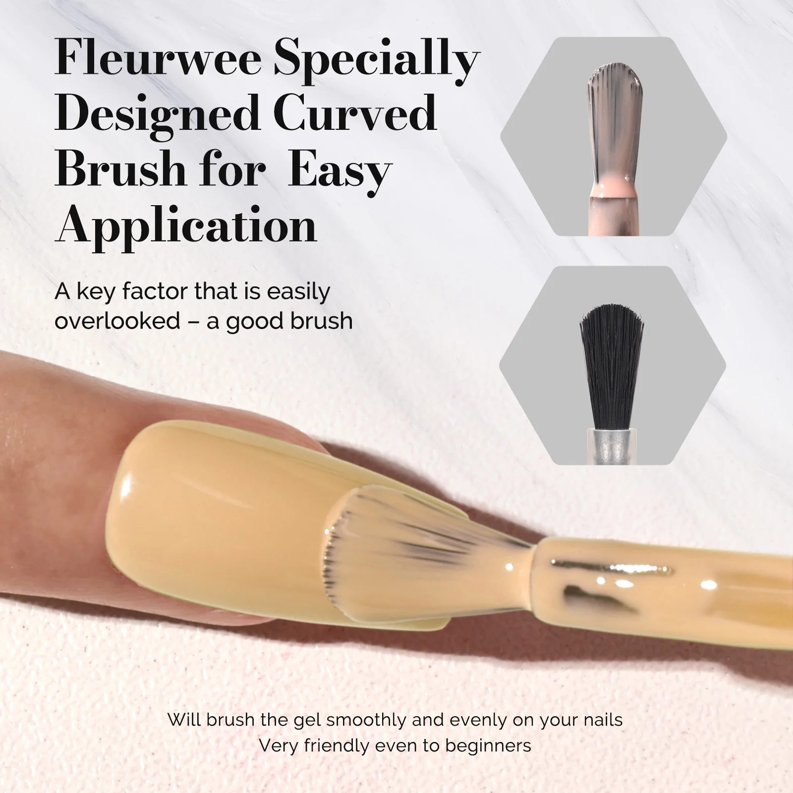 Fleurwee HEMA-Free & HPMA-Free & TPO-Free Gel Nail Polish Plant-based 0.5 fl oz/15ml - P34 Bamboo Yellow