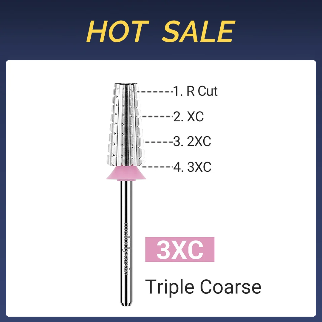 Tungsten Carbide Professional 5 in 1 Nail Drill Bits