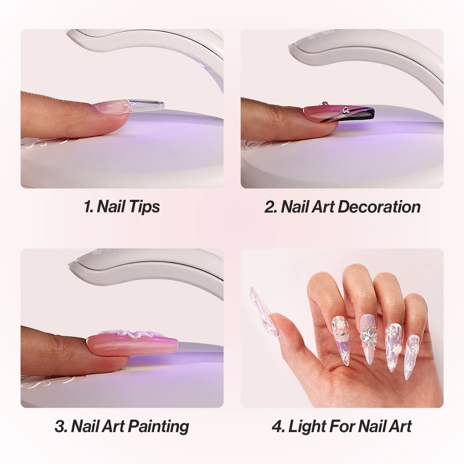 Rechargeable P-Art05M Mini 2 in 1 LED/UV 美甲灯