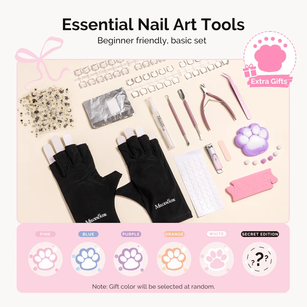 Melodysusie Gel Nail Polish Kit with UV Light for Beginners