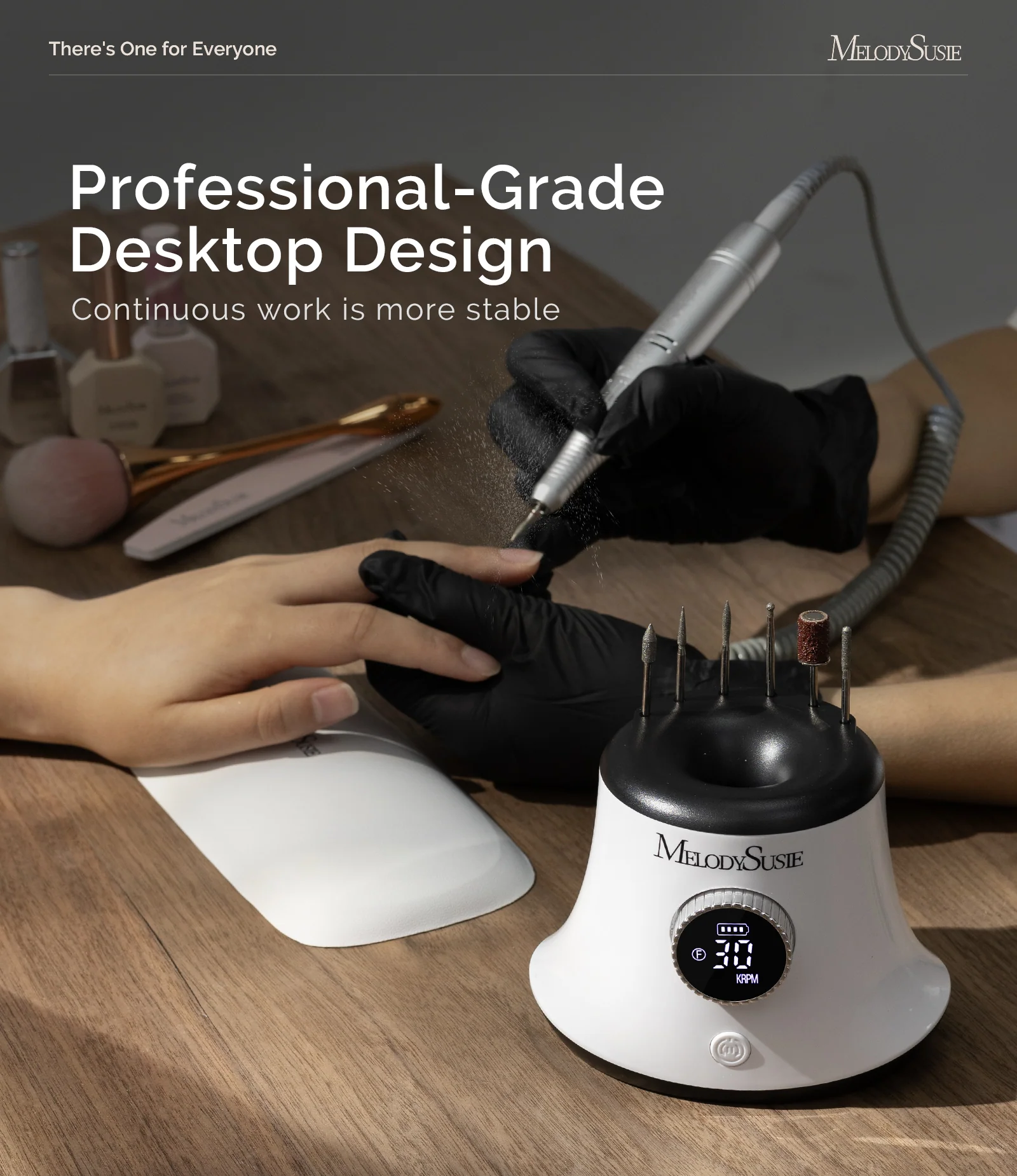SC320G Desktop Multifunctional Rechargeable Nail Drill 30,000RPM
