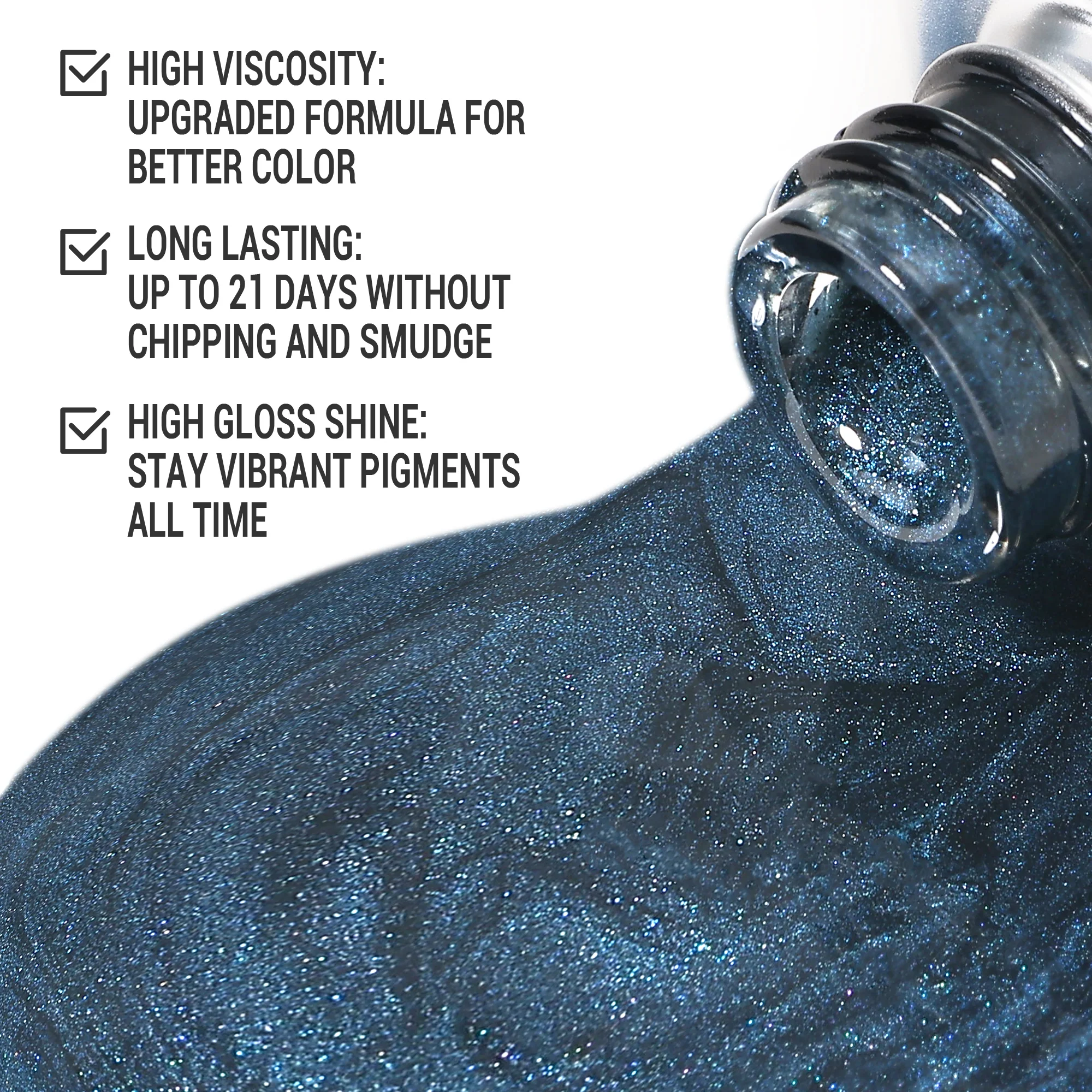 Z036 Magical Ocean Blue - TPO-Free Thick Gel Nail Polish(15ml)