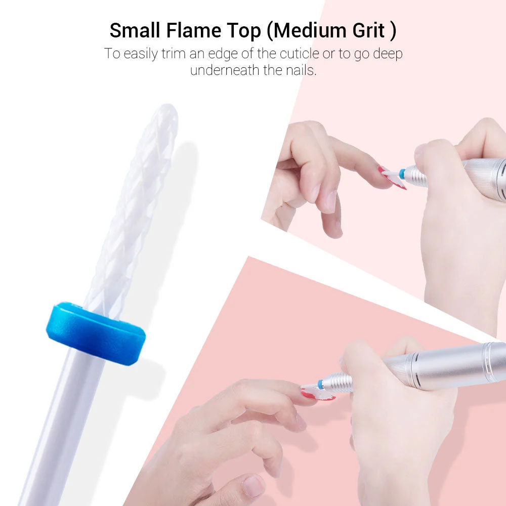 Ceramic Nail Drill Bits Set 7pcs for Gel and Acrylic Nails