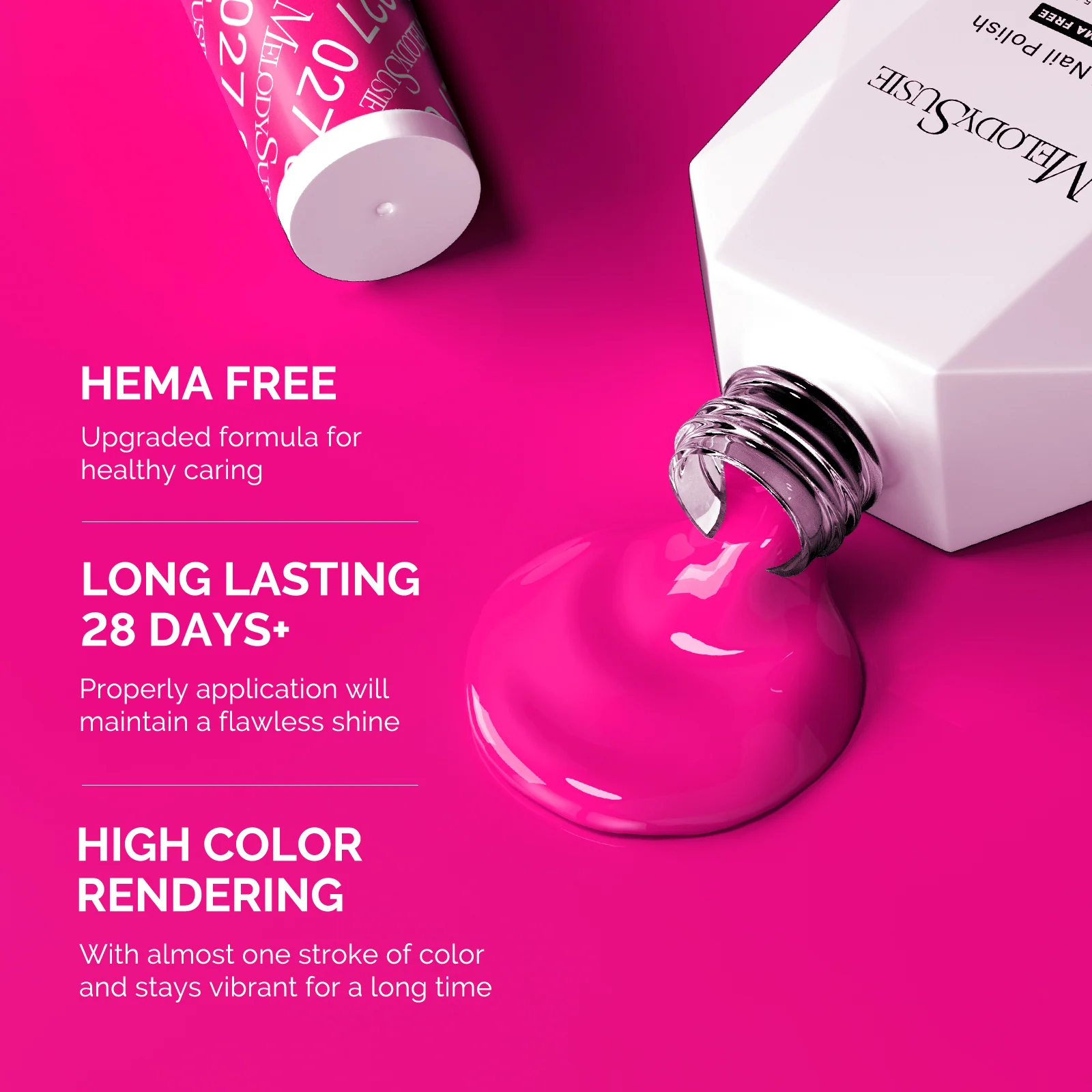 027 Peony Pink - 无 HEMA 凝胶指甲油 0.5 fl oz/15ml