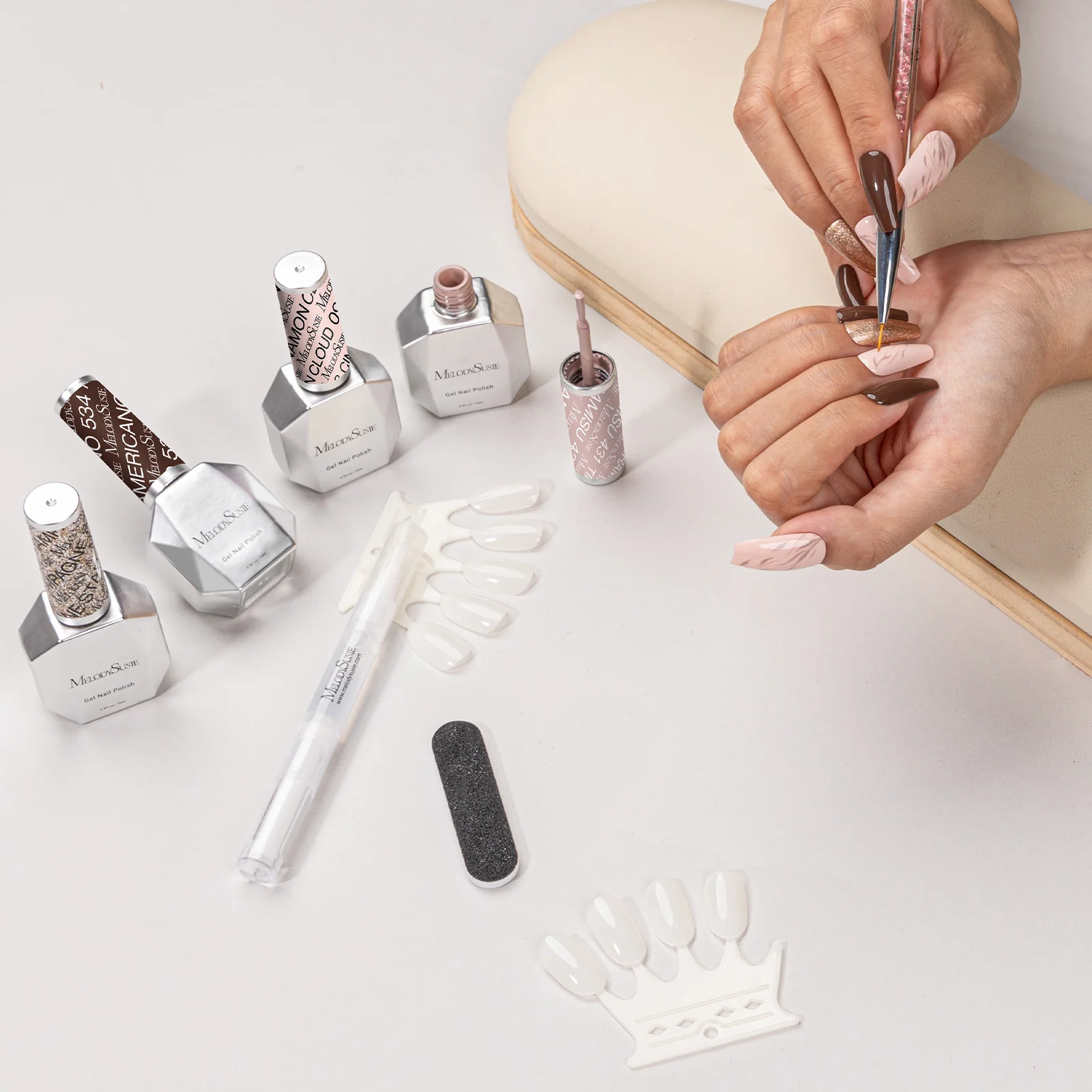 Afternoon Tea Break 15ml TPO-Free Thick Gel Nail Polish 4Pcs Set